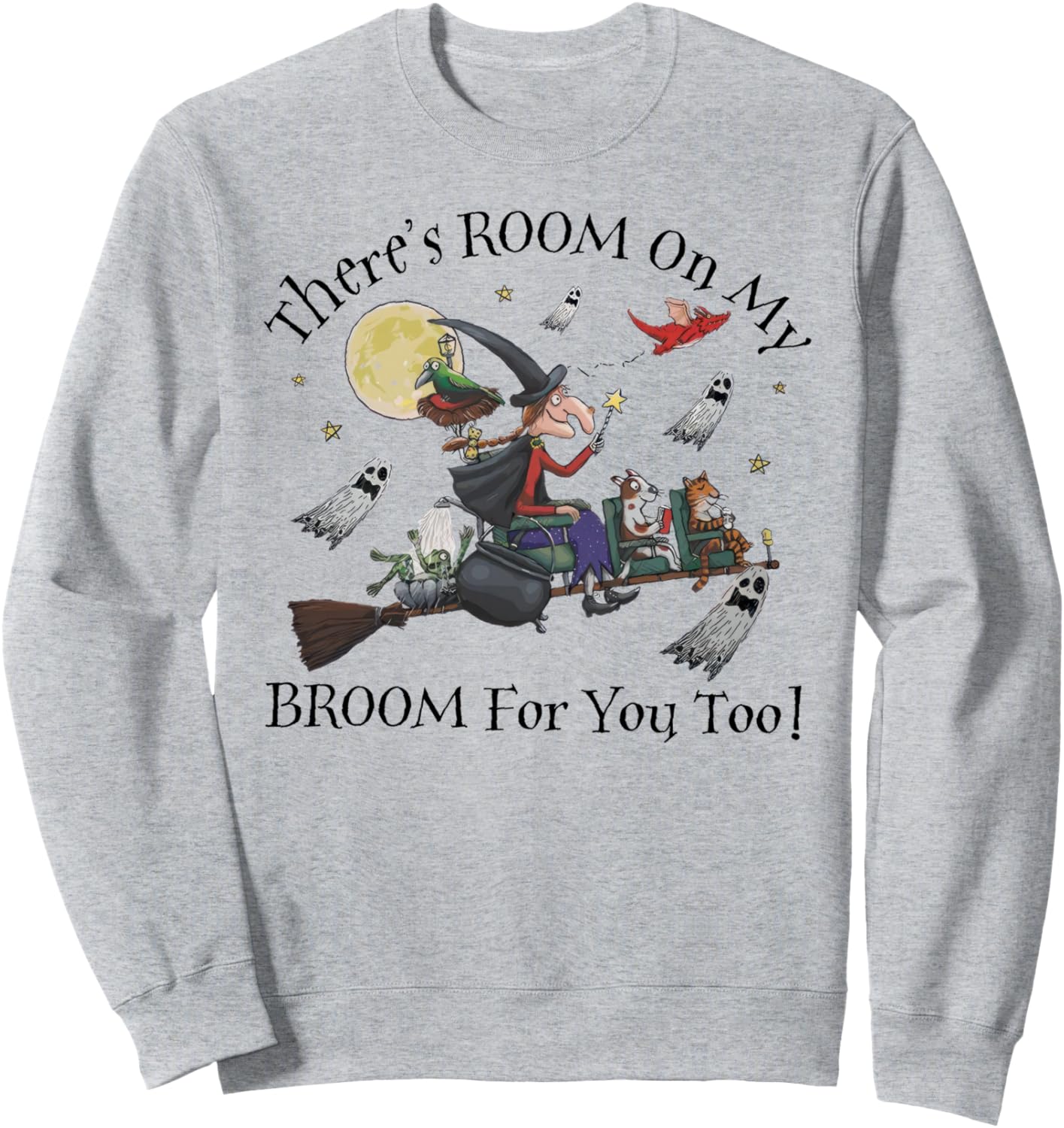 Halloween There's Room On My Broom For You Too Teacher Sweatshirt