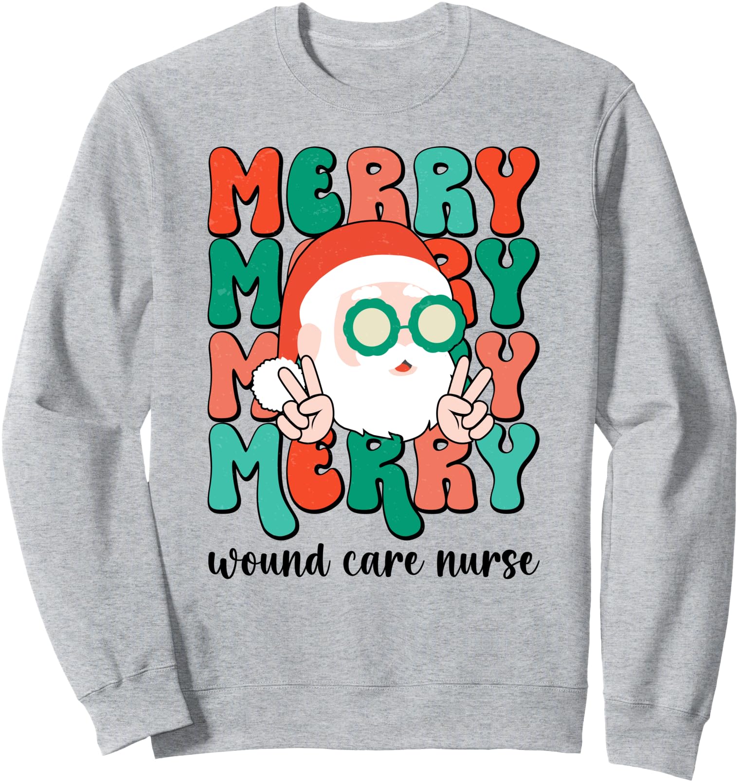 Merry Wound Care Nurse Christmas Wound Care Nursing Xmas Sweatshirt