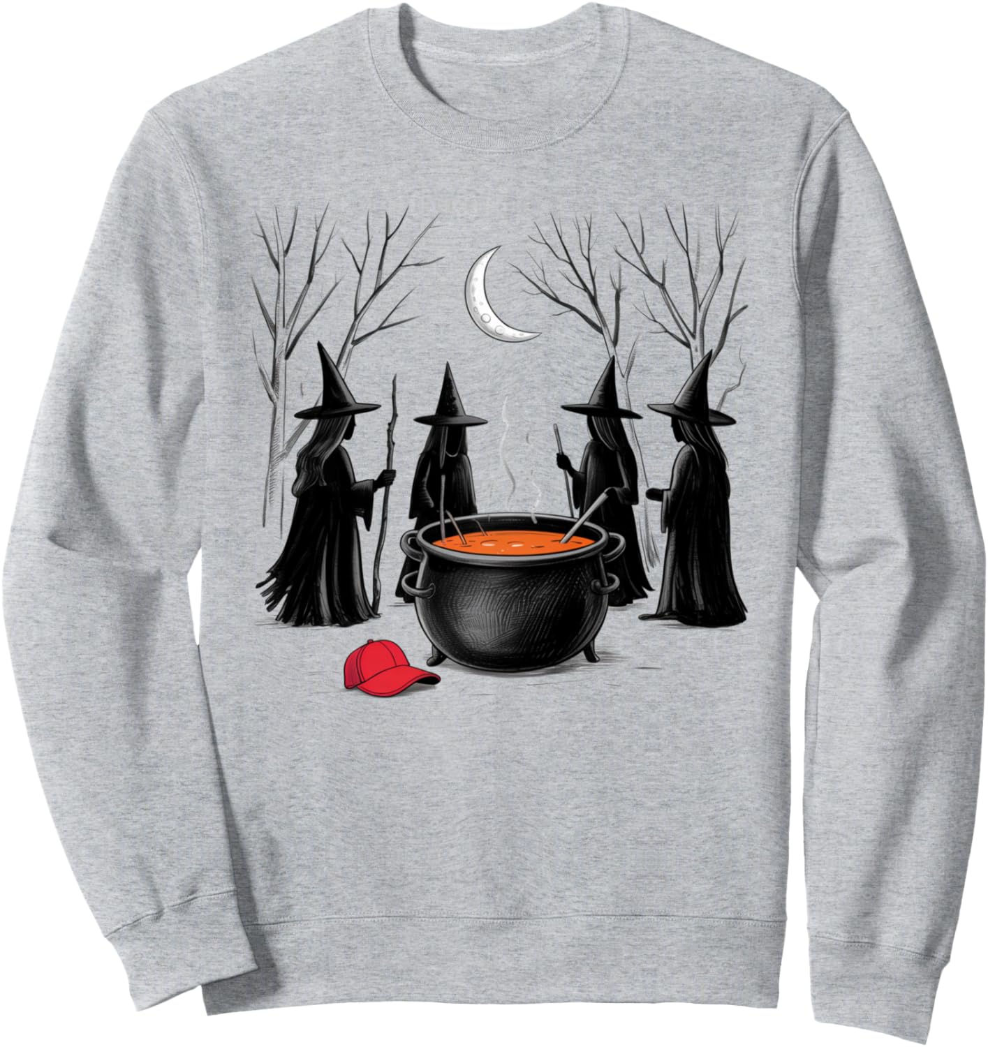 Spooky Witch Halloween Anti Trump Feminist Women Rights Sweatshirt