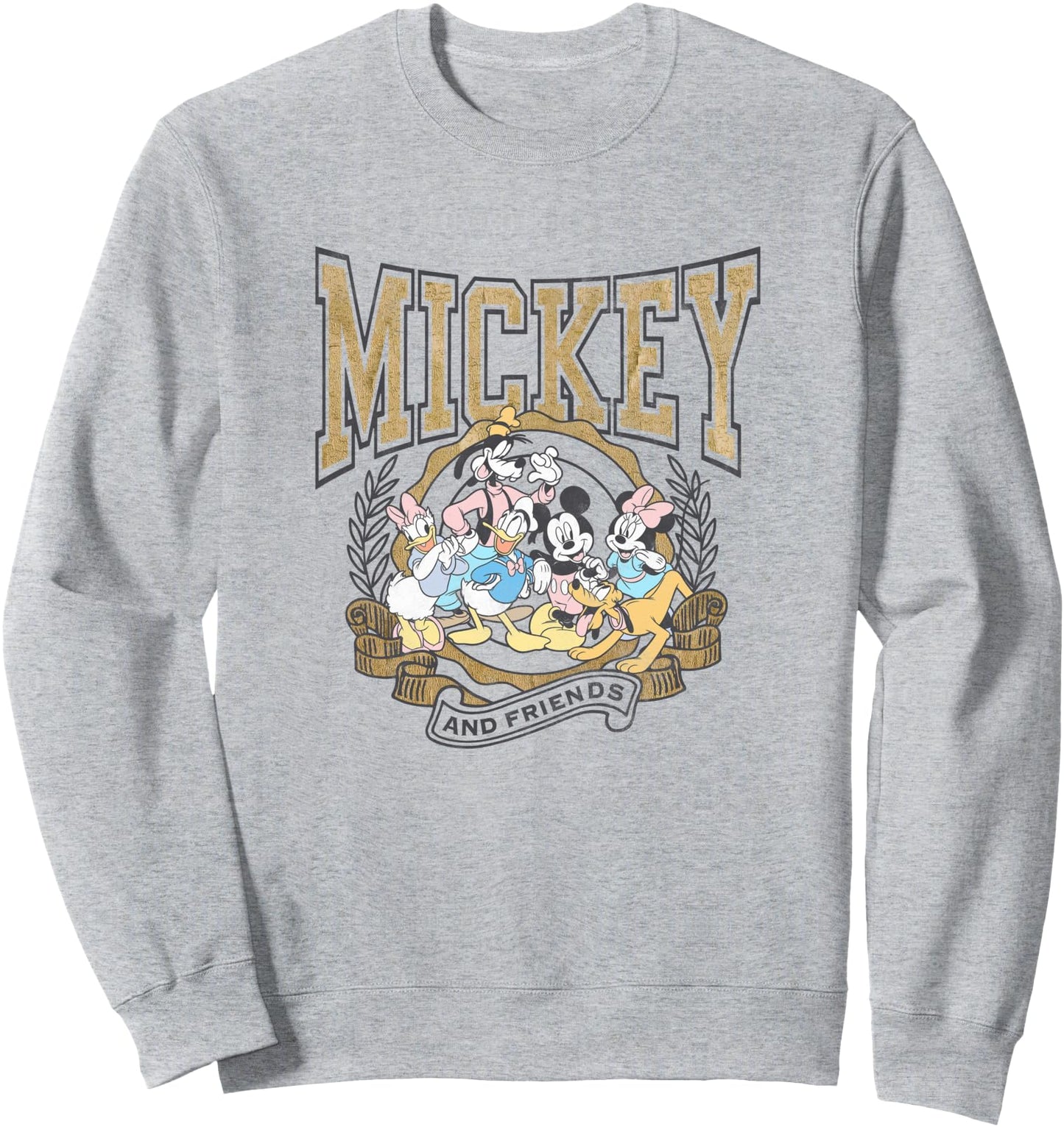 Disney Mickey And Friends Vintage Main Characters Group Shot Sweatshirt