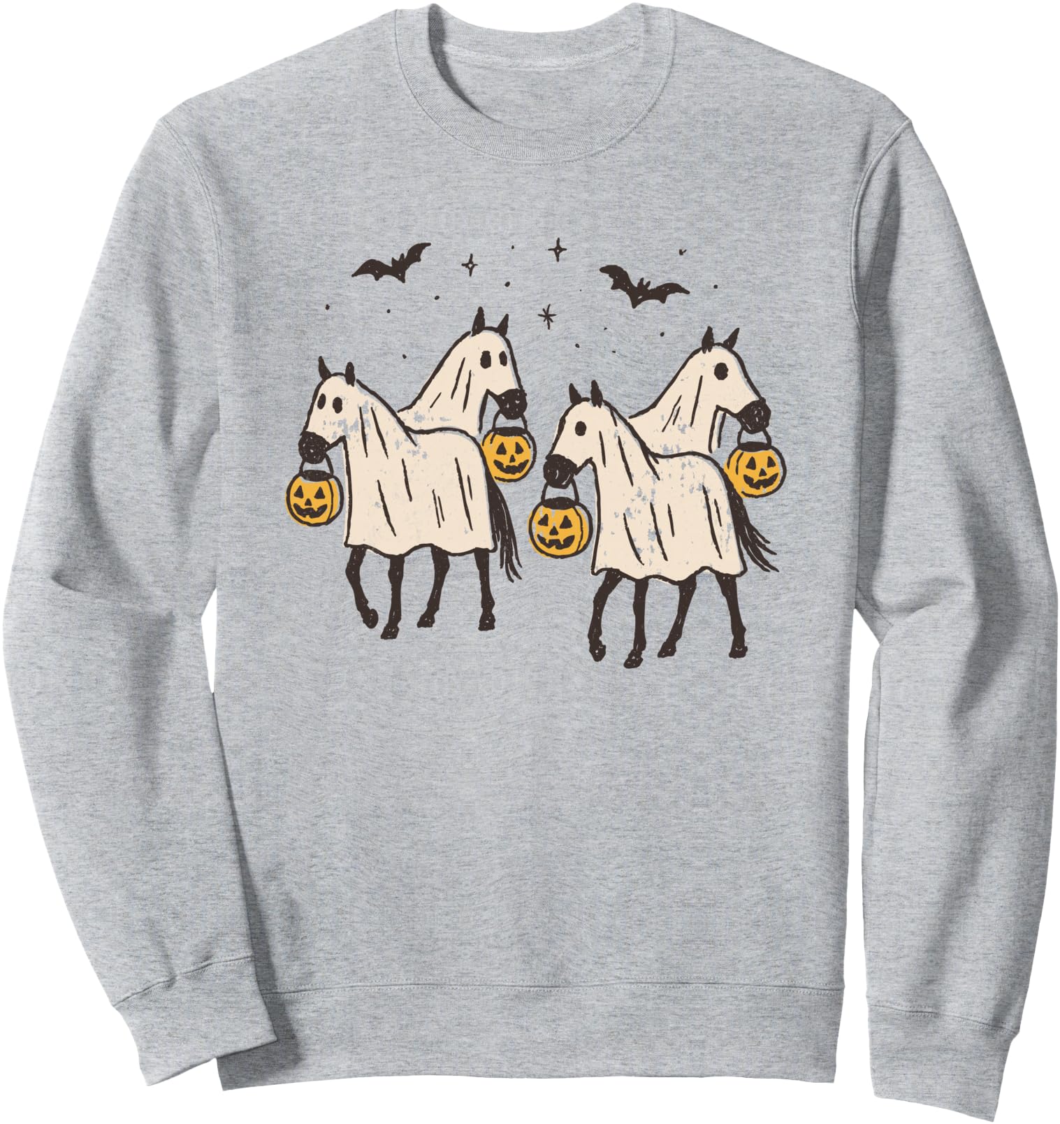 Cute Ghost Horses Halloween Trick or Treat T-Shirt Sweatshirt