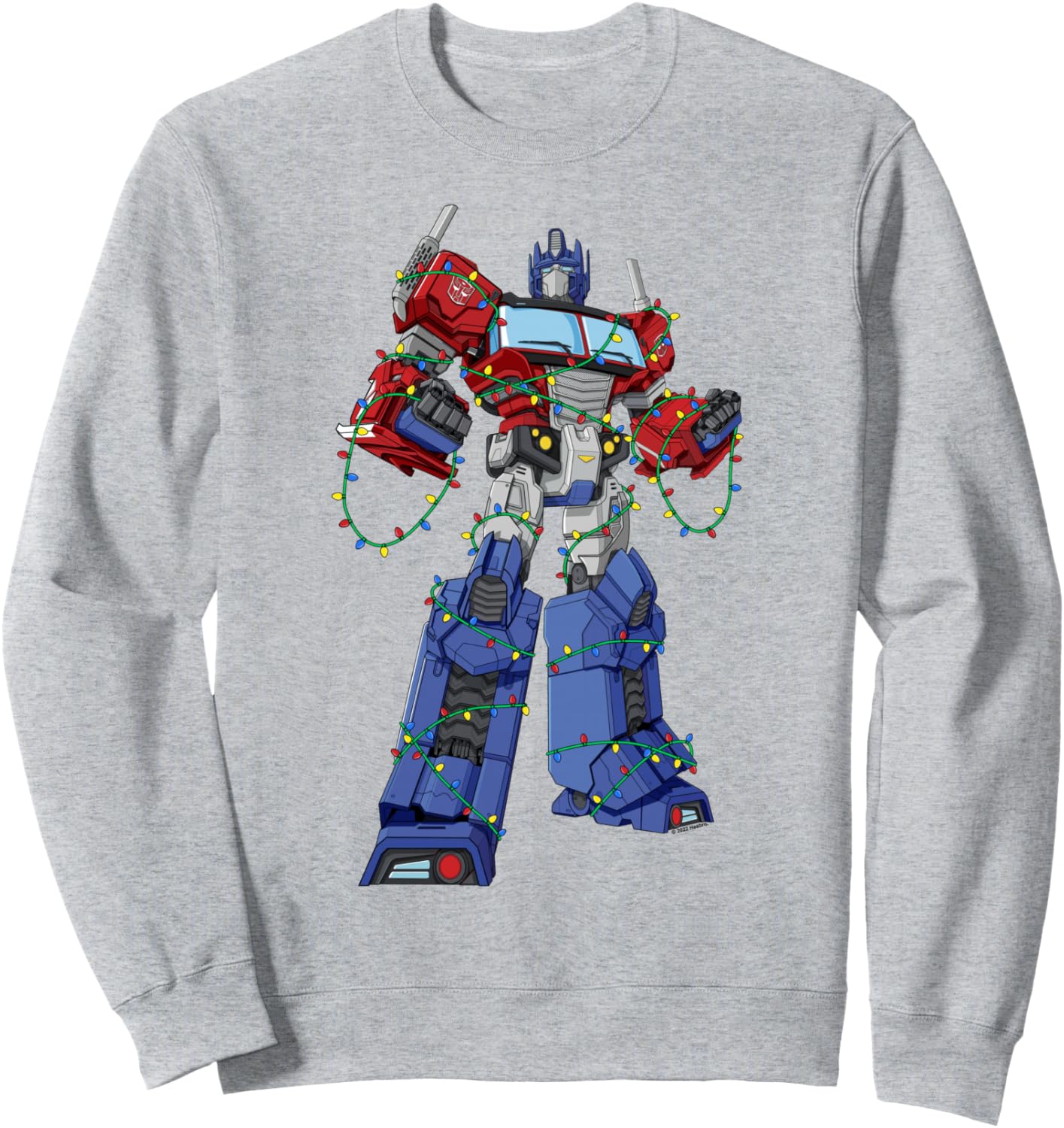 Transformers Optimus Prime Christmas Lights Wrap Sweatshirt