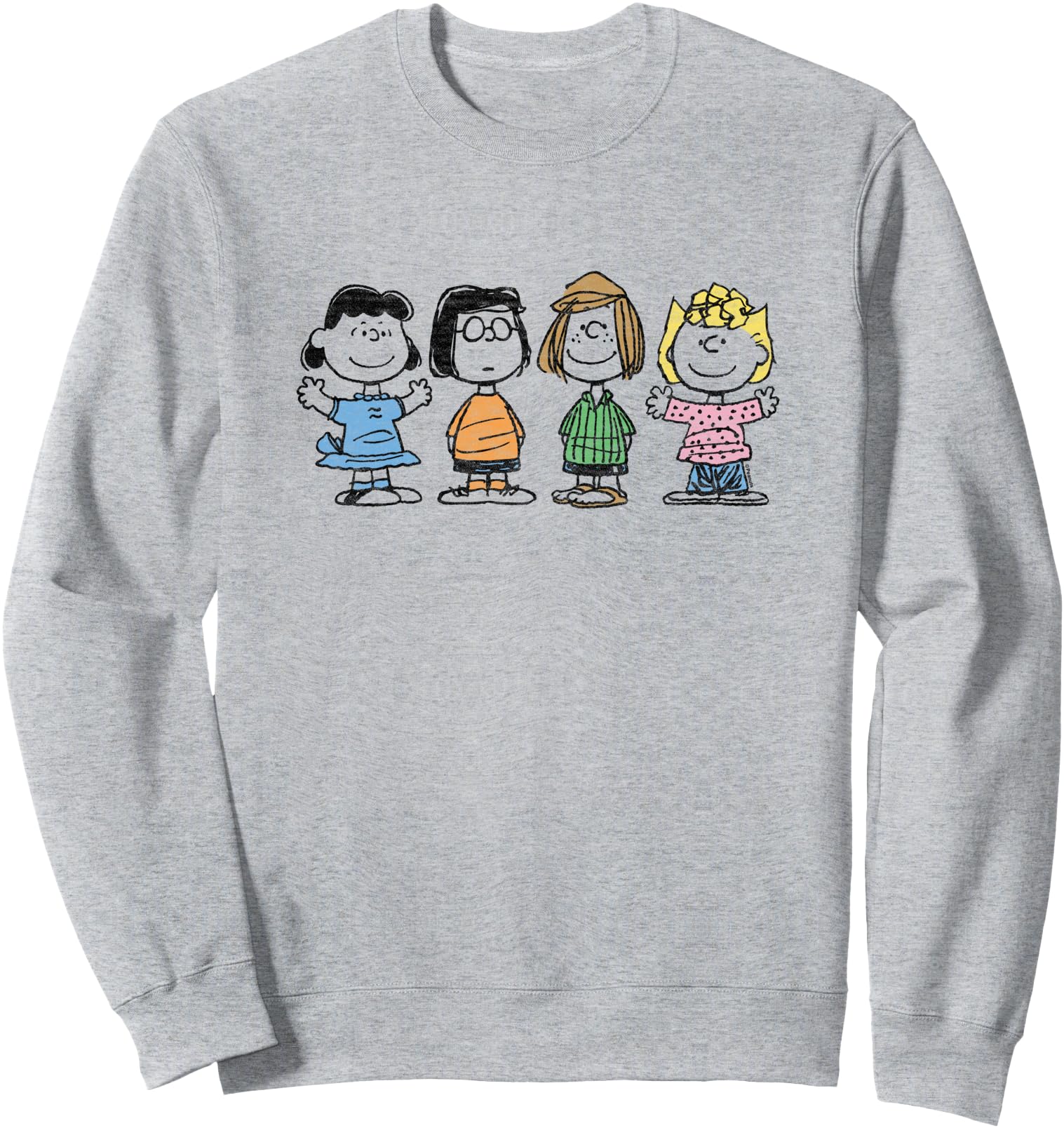 Peanuts - Lucy Marcie Peppermint Patty Sally Girls Group Sweatshirt
