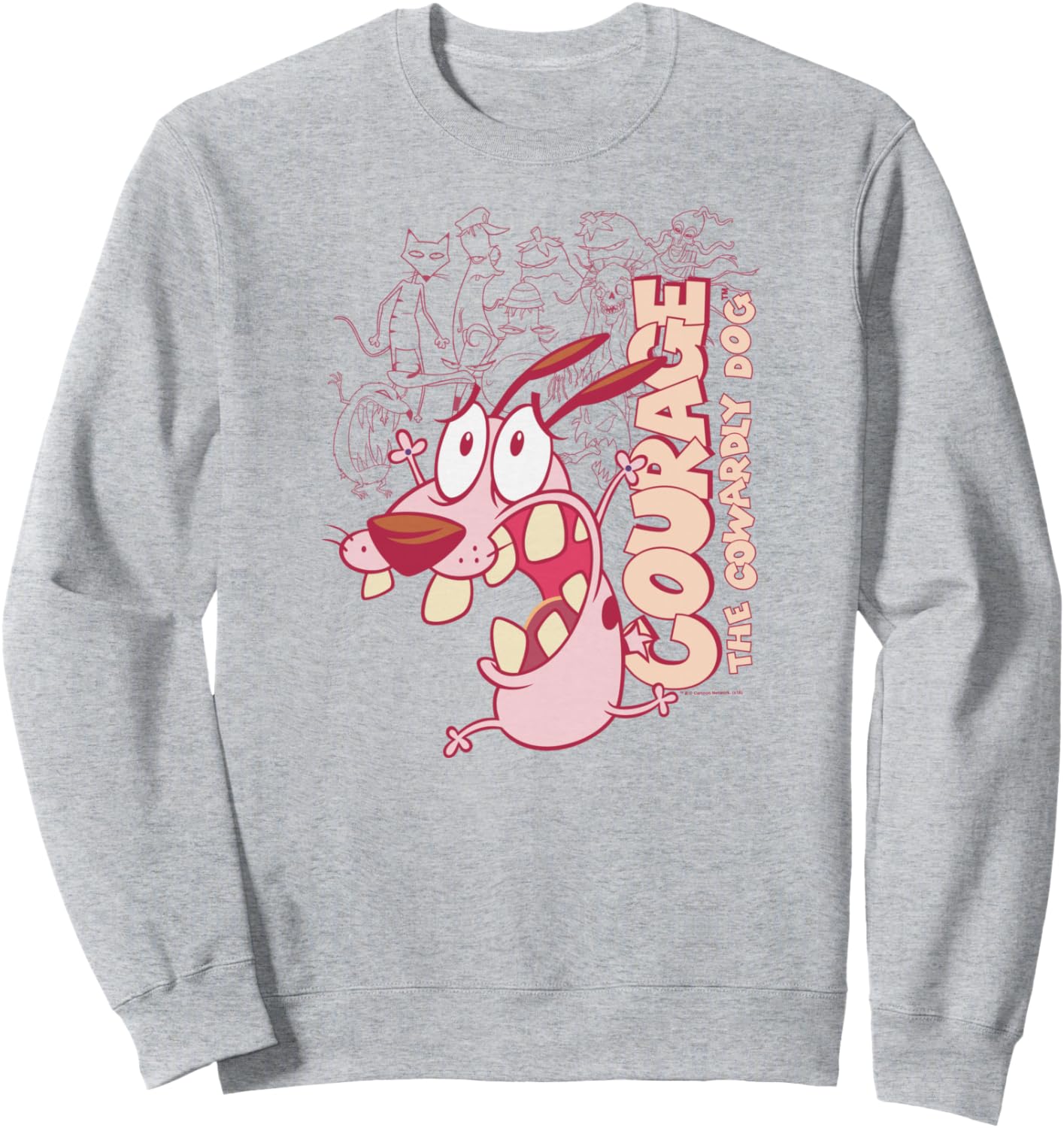 Courage the Cowardly Dog Running Scared Sweatshirt