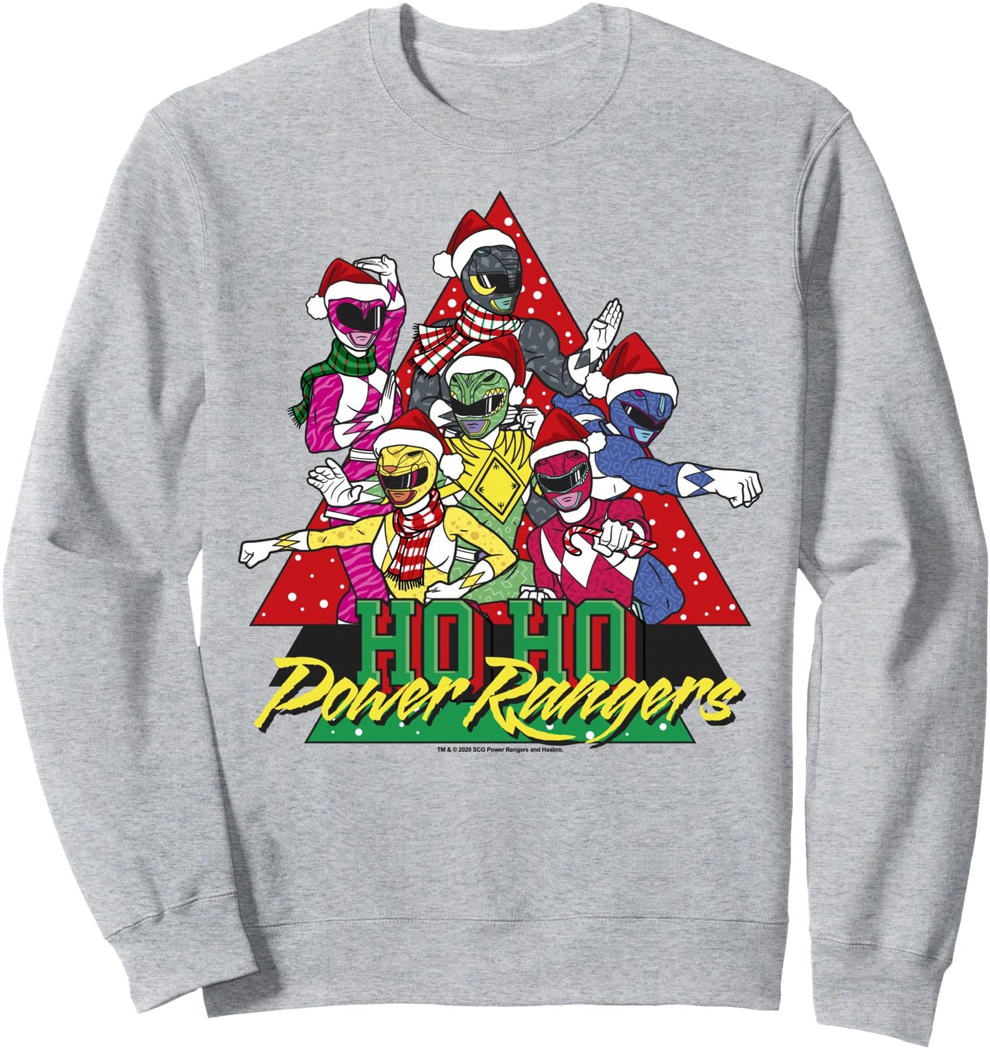 Power Rangers Christmas Ho Ho Power Rangers Sweatshirt