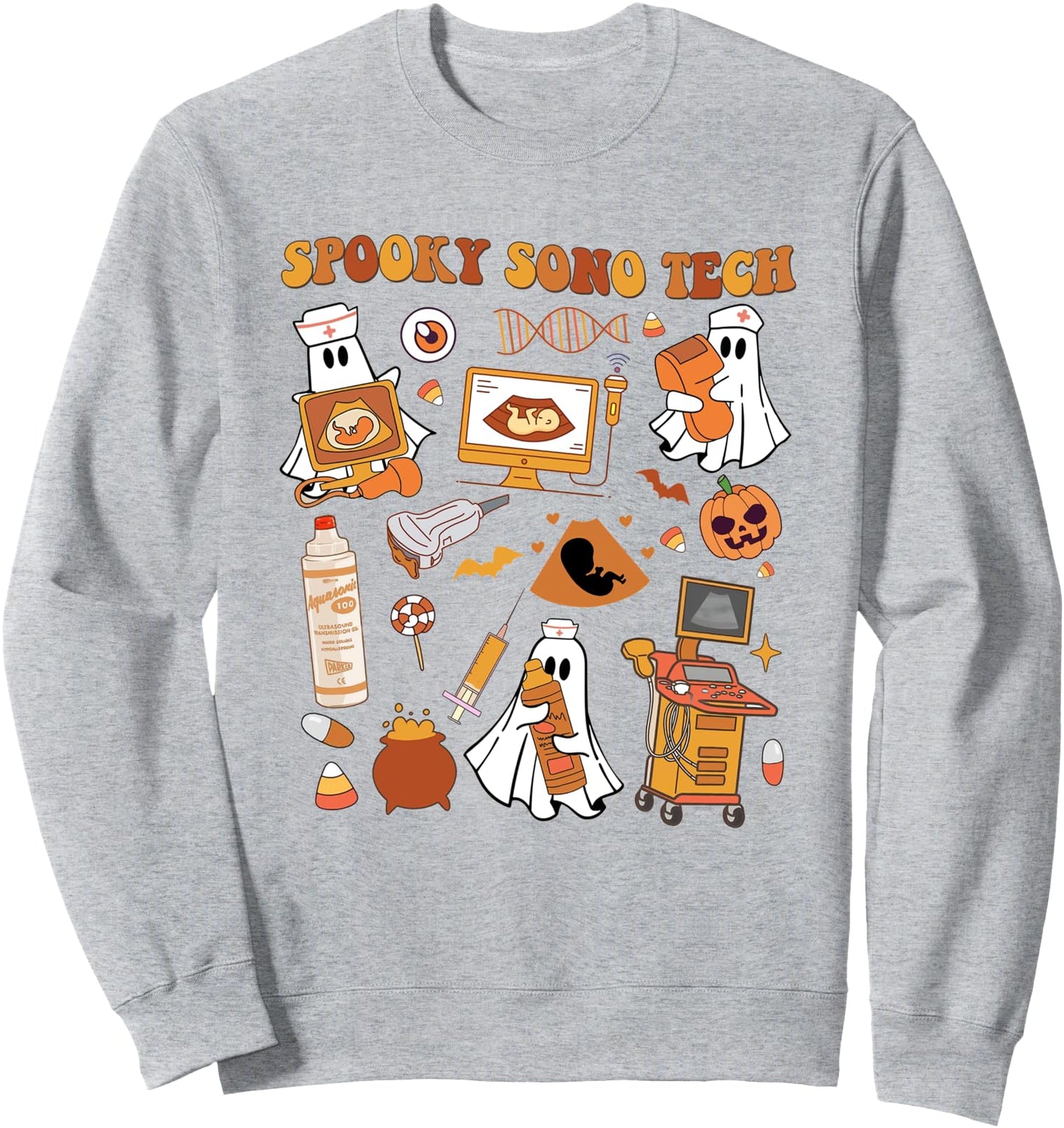 Sonographer Halloween Spooky Sono Tech Ultrasound Tech Sweatshirt