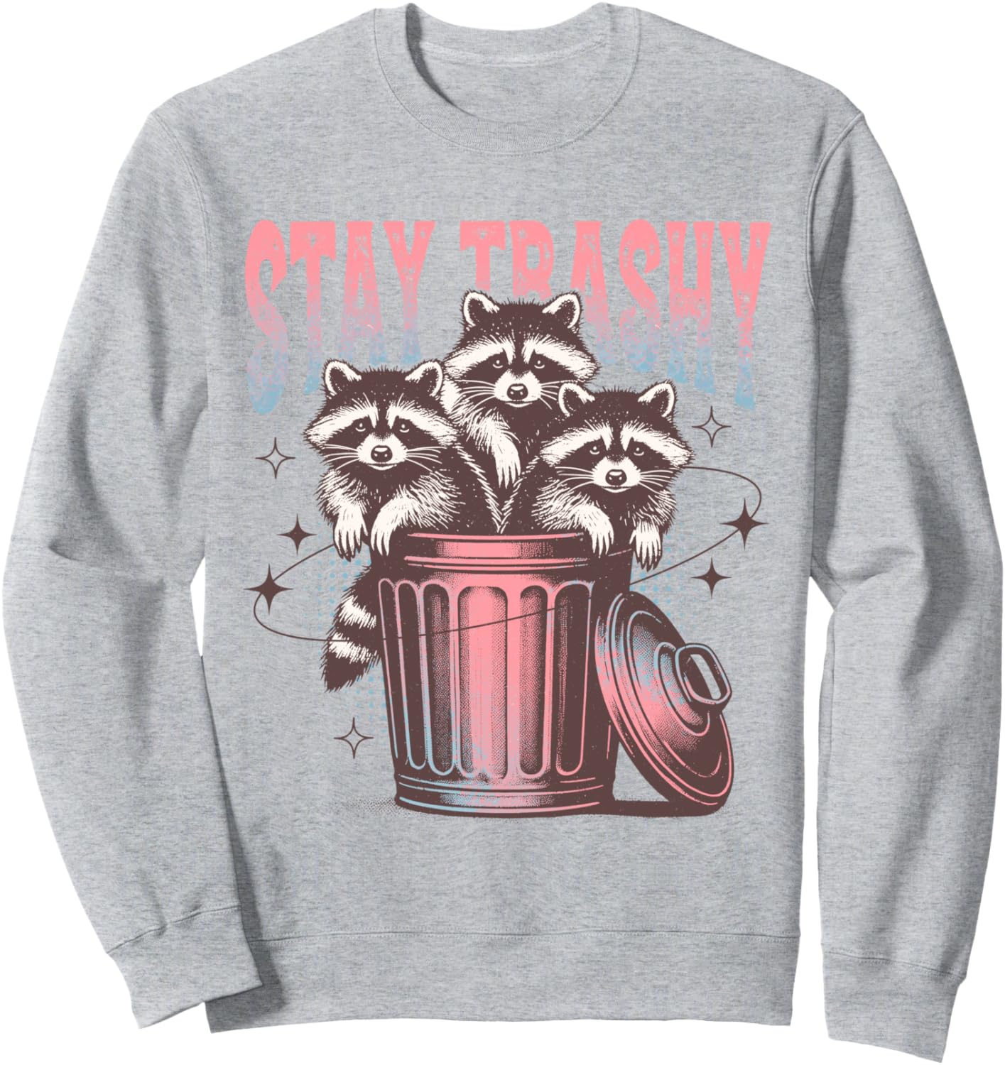 Stay Trashy Funny Raccoon Animal Raccoon Trash Sweatshirt