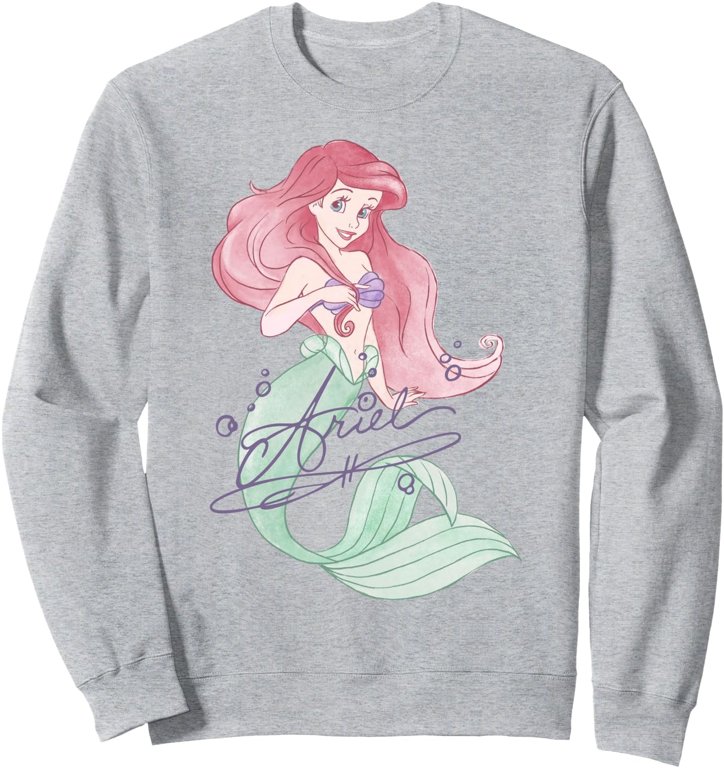 Disney The Little Mermaid Ariel Signed Portrait Sweatshirt