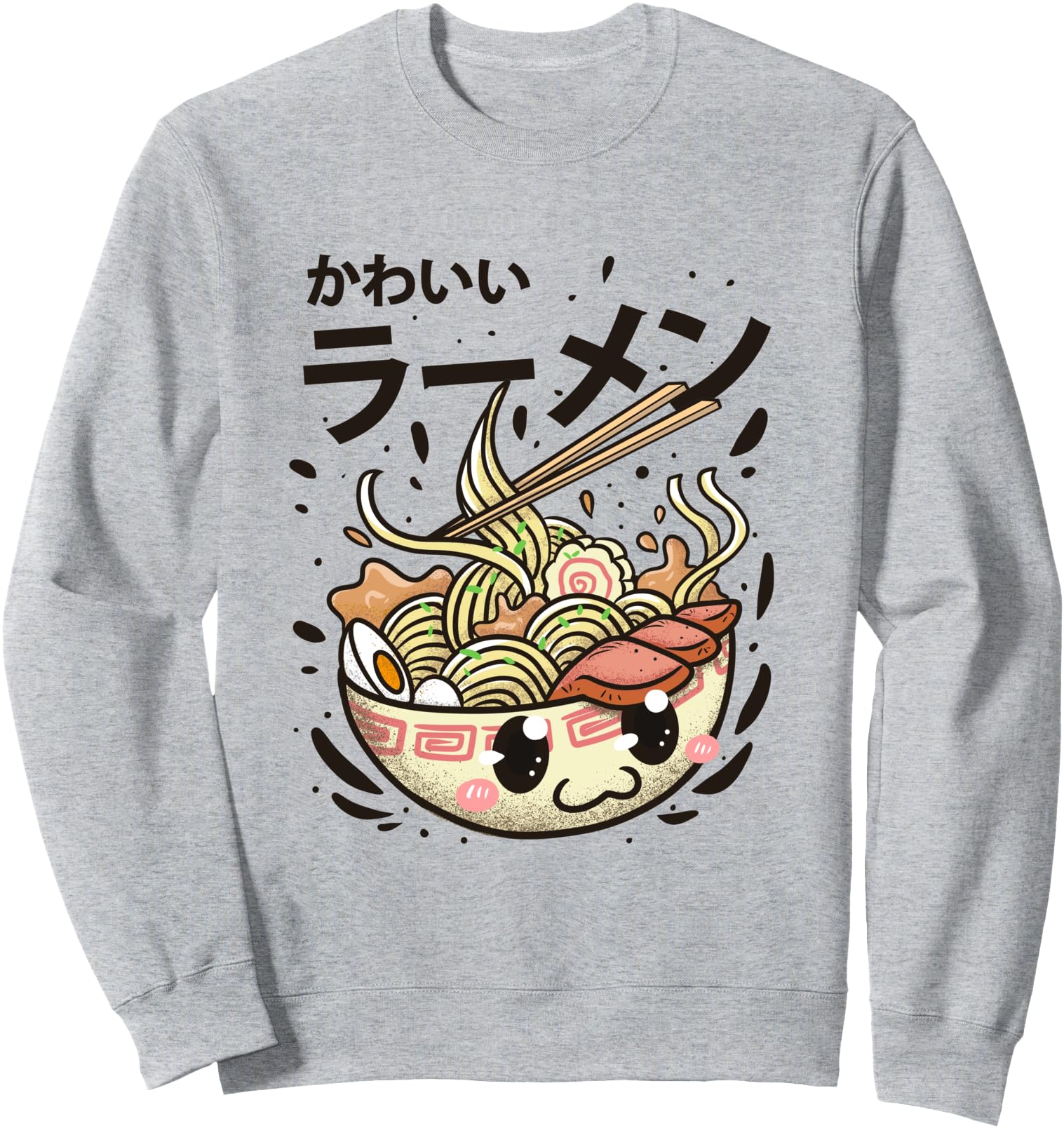 Kawaii Ramen Bowl Men Women Kids Japanese Noodle Japan Anime Sweatshirt