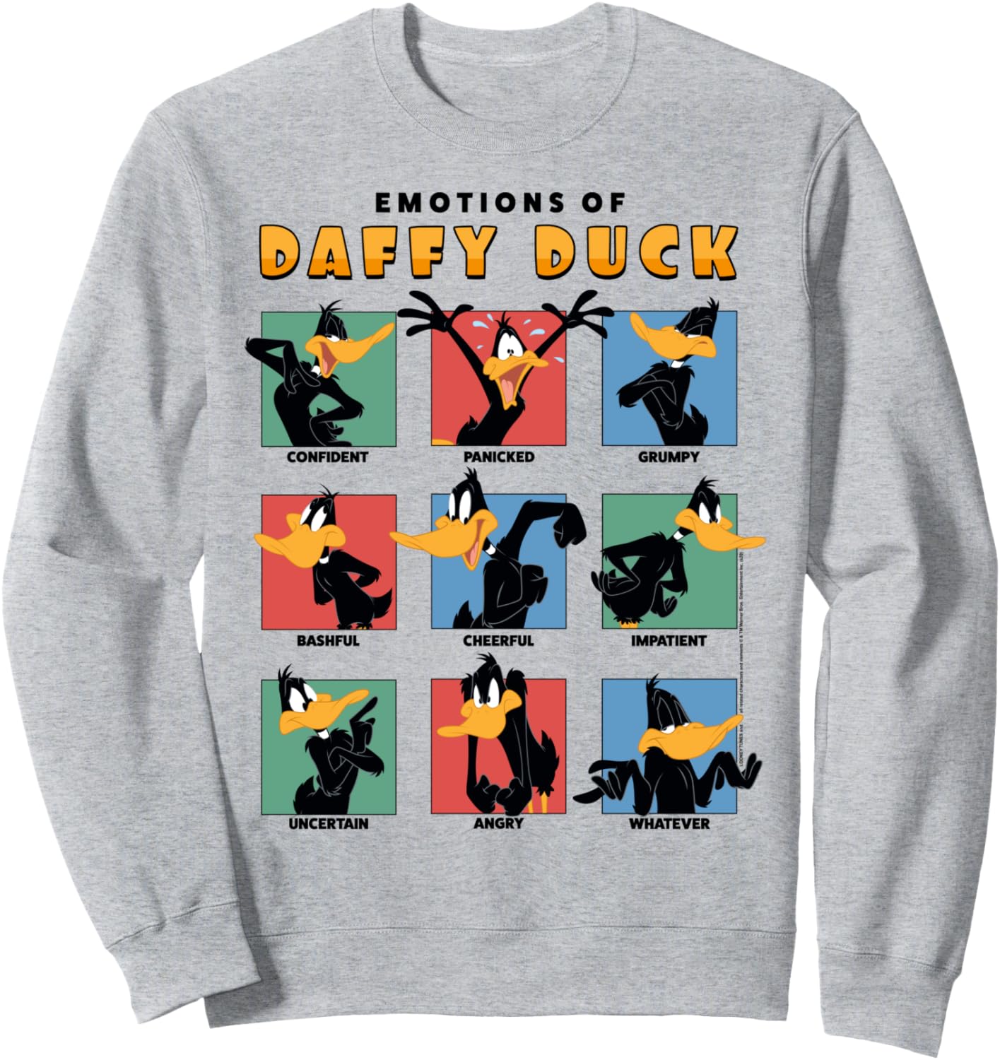 Looney Tunes Emotions Of Daffy Duck Sweatshirt