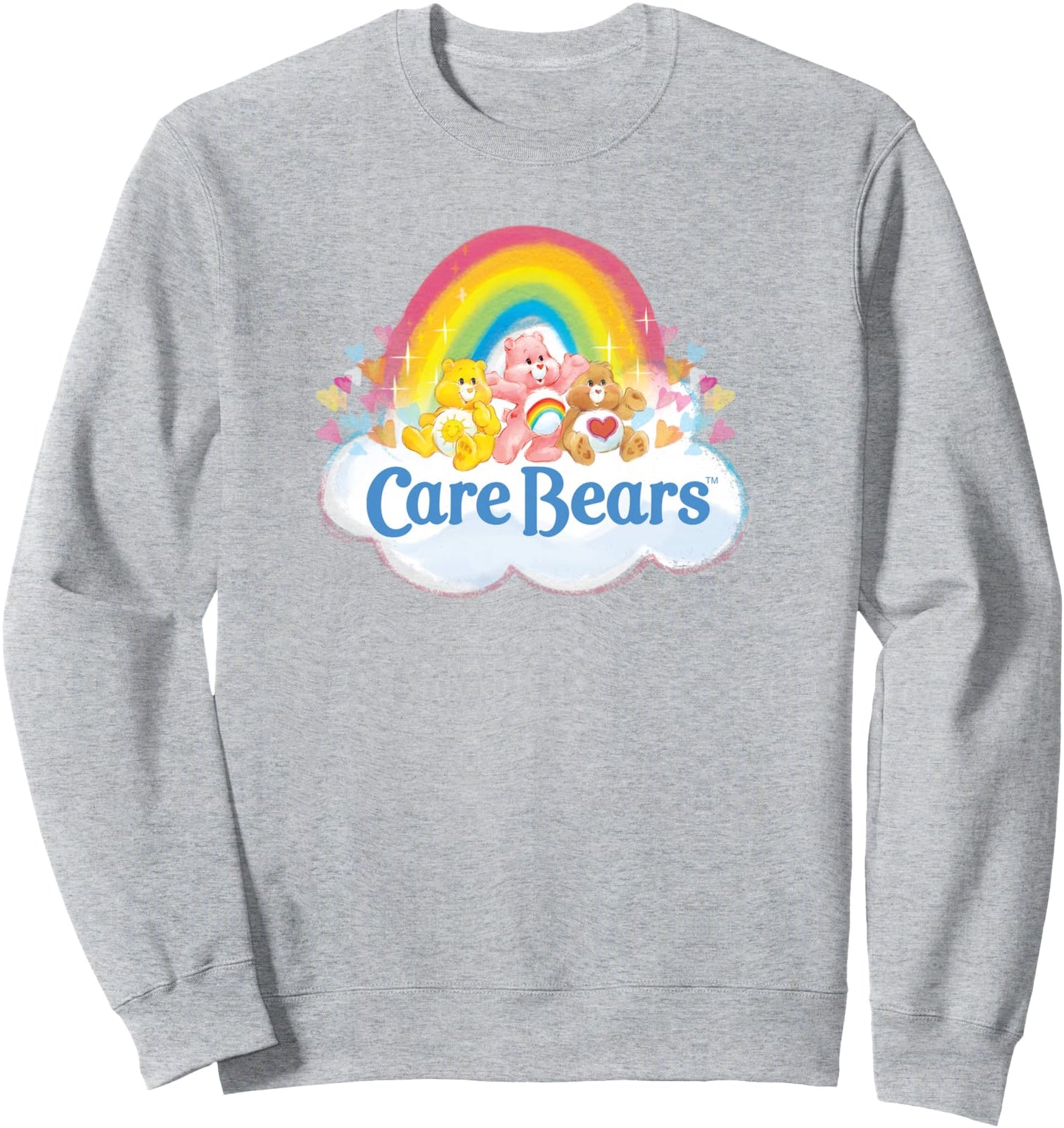 Care Bears Vintage Rainbow Cheer Bear Sweet Group Logo Sweatshirt