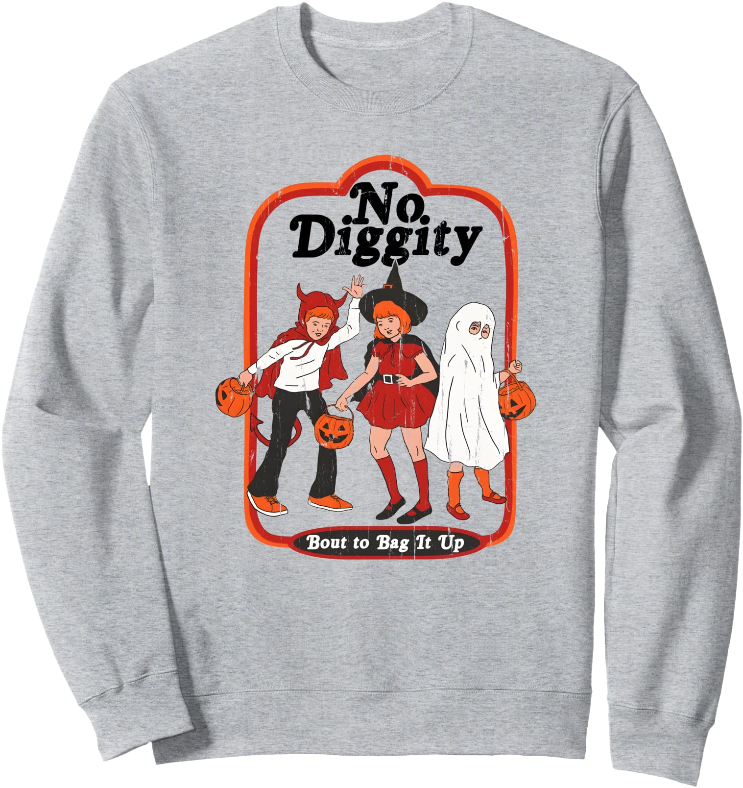 No Diggity Bout To Bag It Up, No Diggity Halloween Sweatshirt