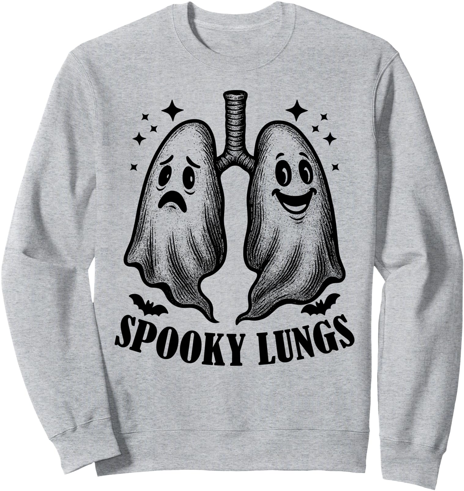 Spooky Lungs Halloween Respiratory Therapy Crew RT Nurse Sweatshirt