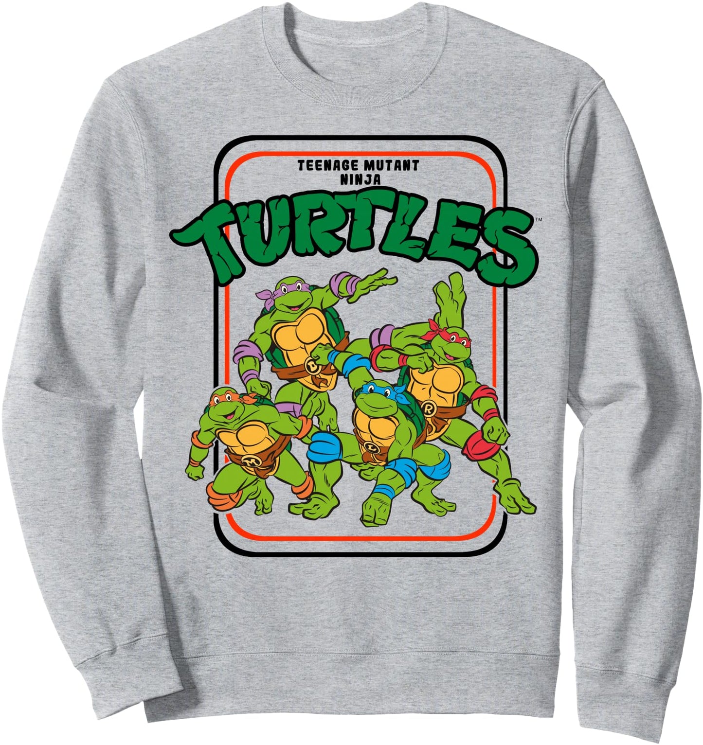 Teenage Mutant Ninja Turtles Vintage Cartoon Group Shot Sweatshirt