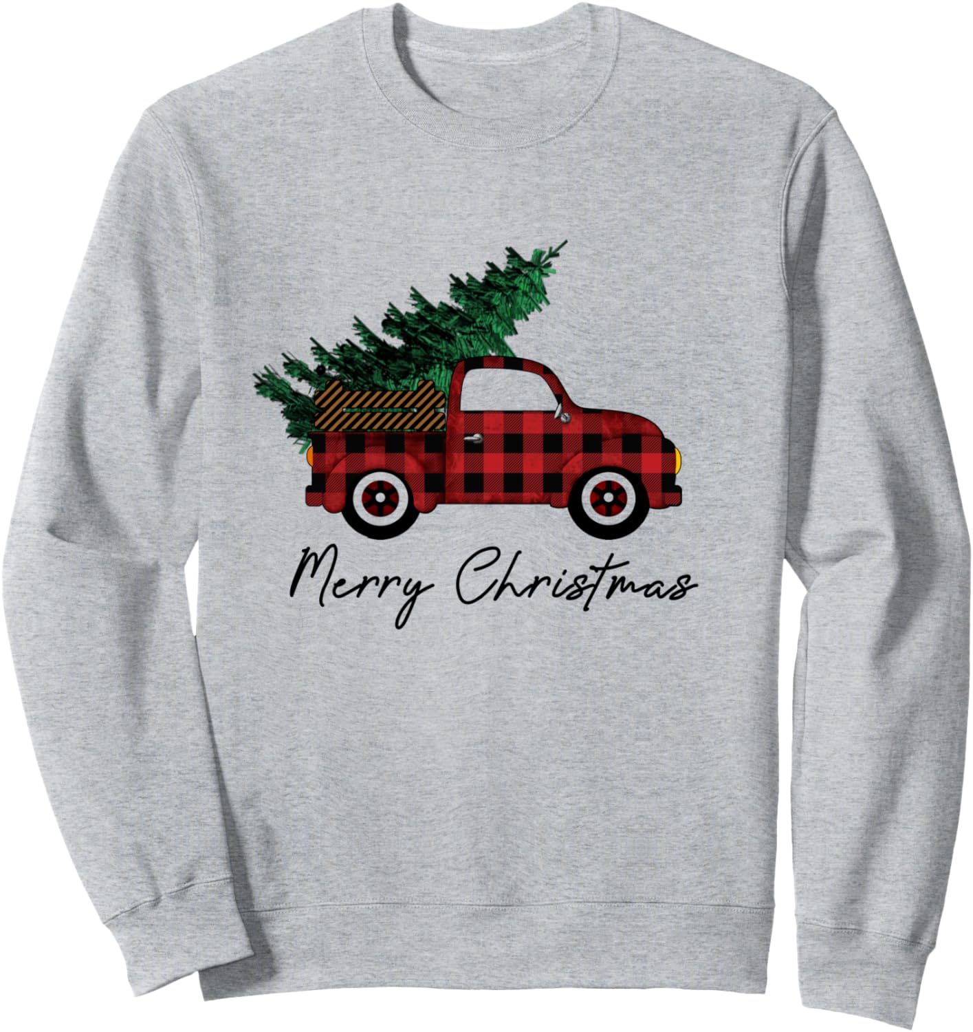 Vintage Wagon Christmas T-Shirt - Tree on Car Xmas Vacation Sweatshirt