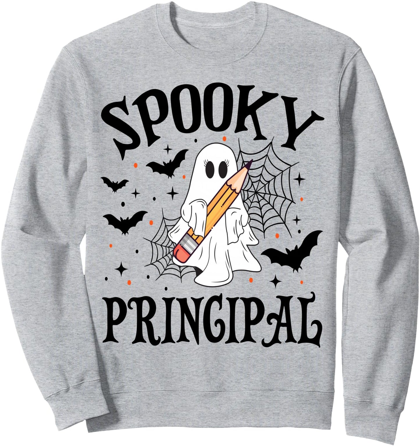 Spooky Principal Halloween School Sweatshirt