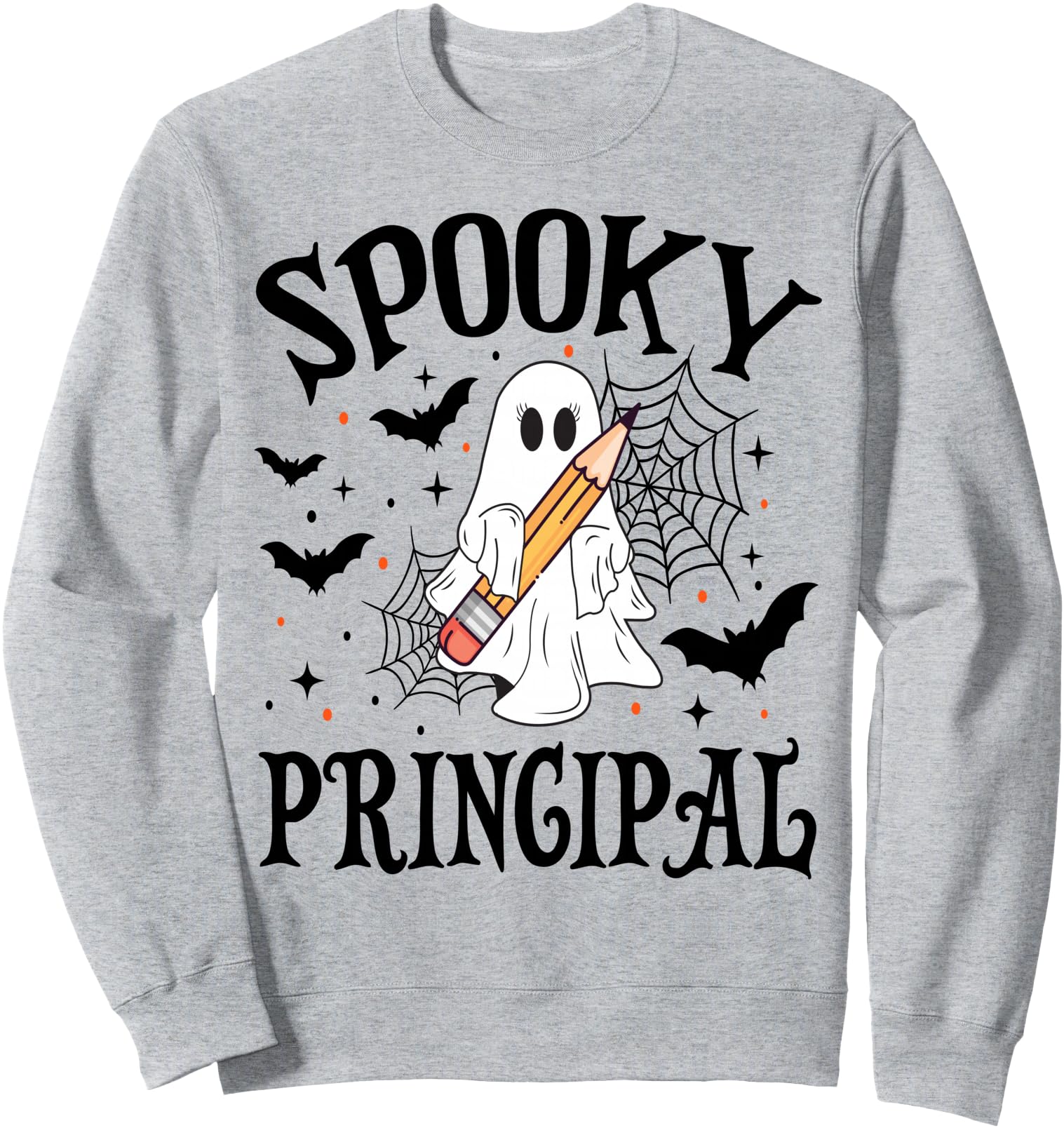 Spooky Principal Halloween School Sweatshirt