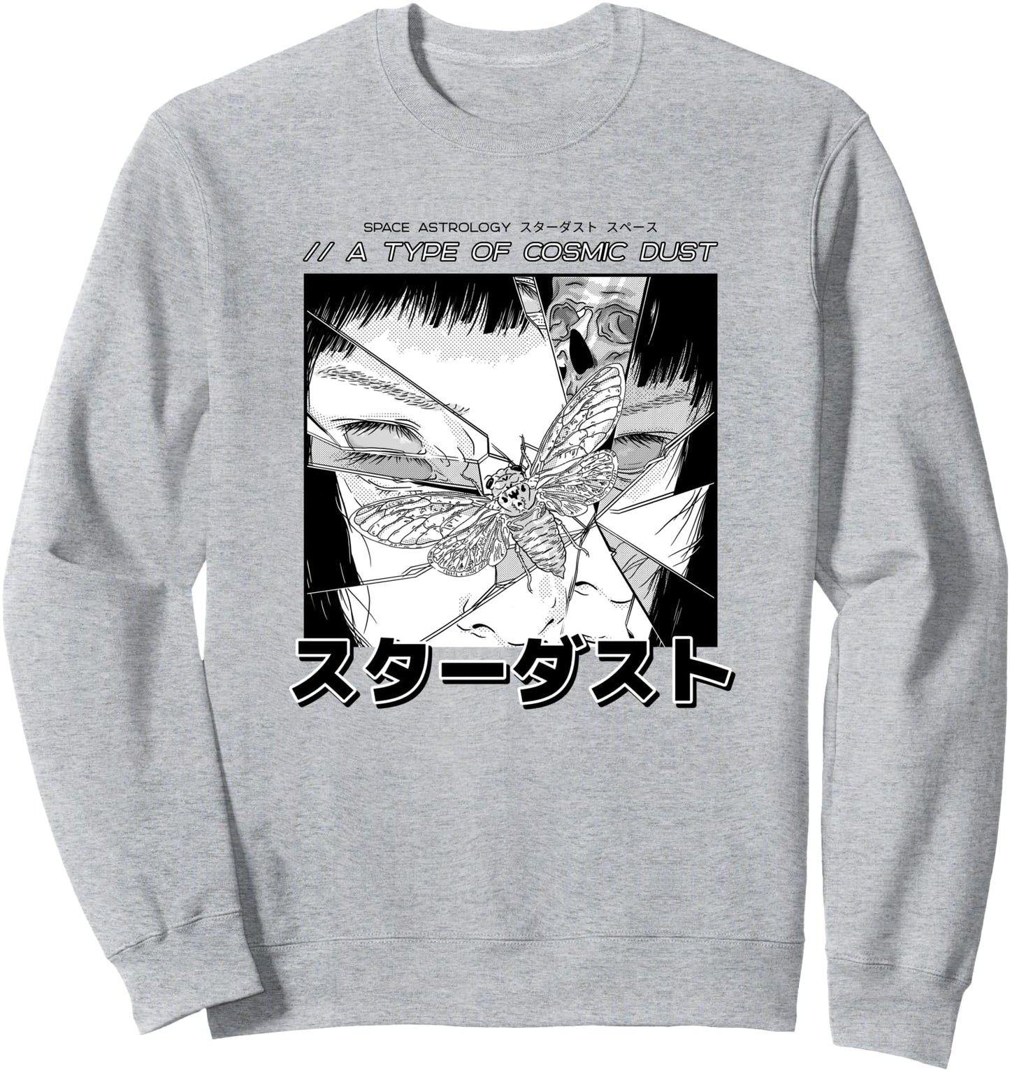 Manga Anime Japanese Kawaii Girl Butterfly Moth Harajuku Sweatshirt