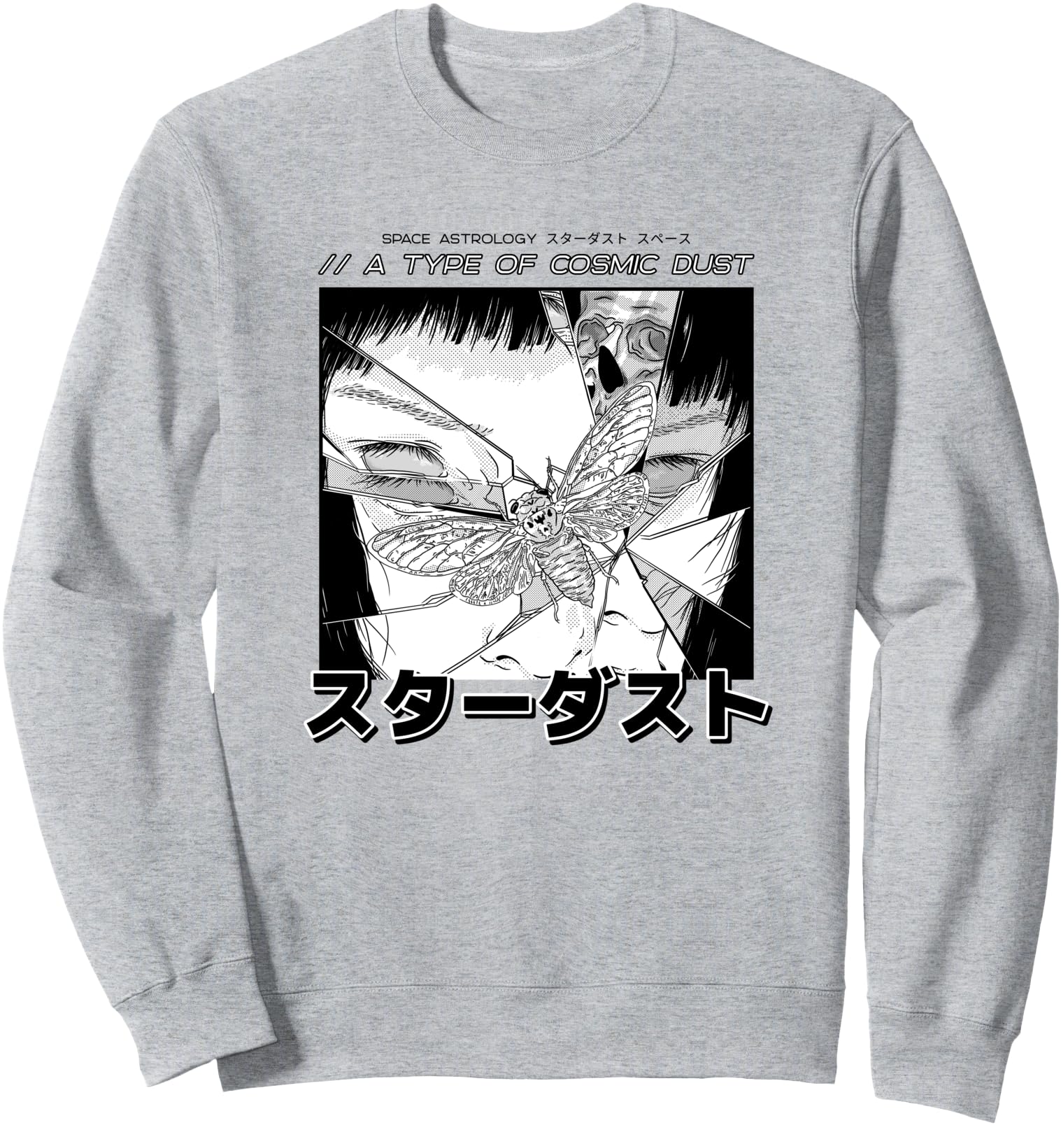Manga Anime Japanese Kawaii Girl Butterfly Moth Harajuku Sweatshirt
