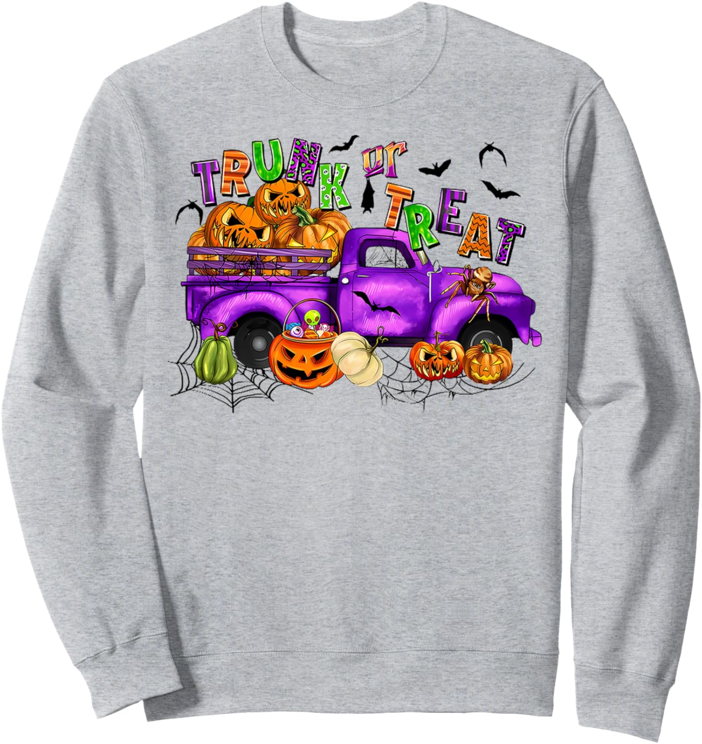 Trunk Or Treat Farm Truck And Pumpkins Halloween Costume Sweatshirt