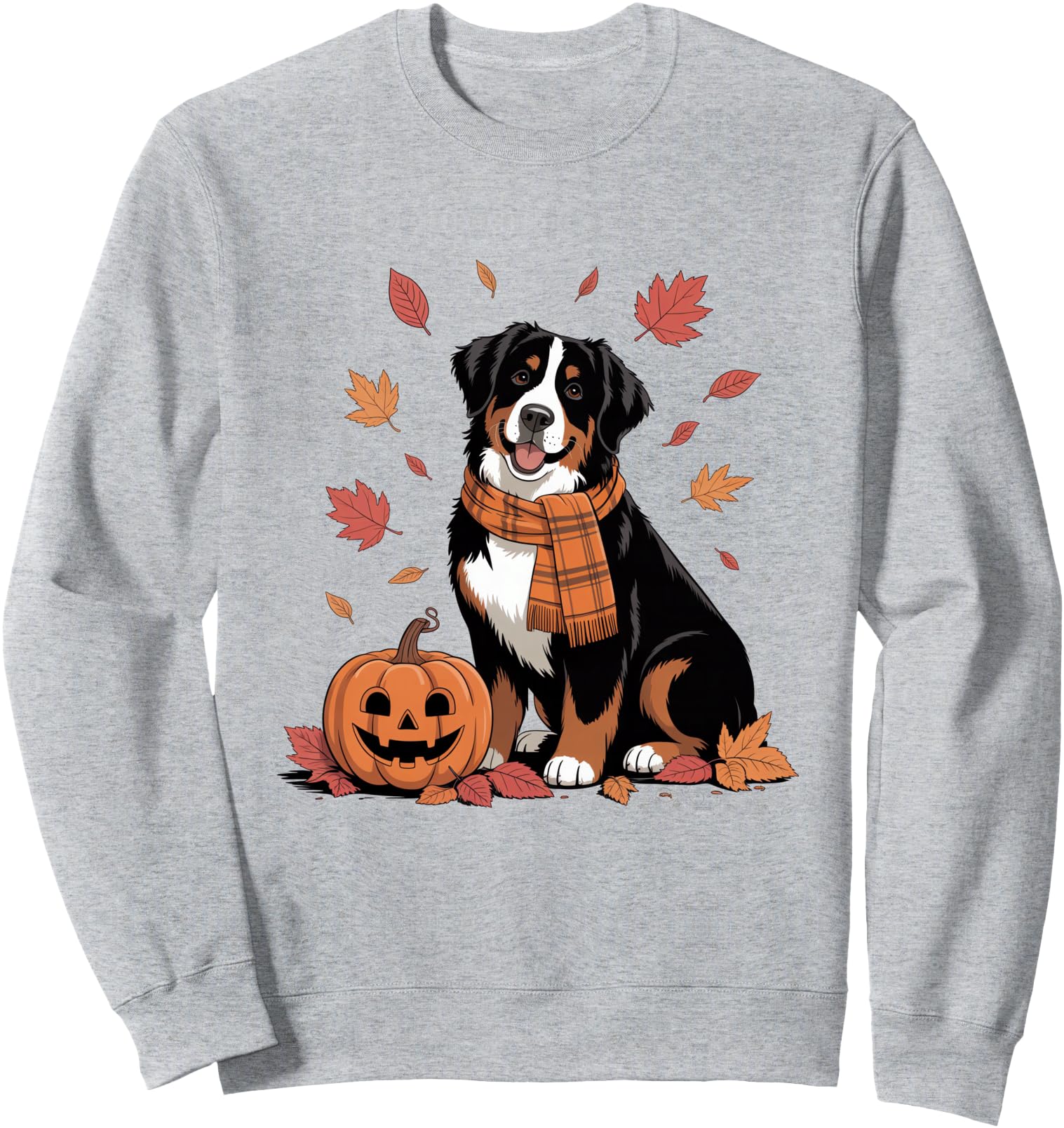 Bernese Mountain Dog Lover Pumpkin Fall Autumn Thanksgiving Sweatshirt