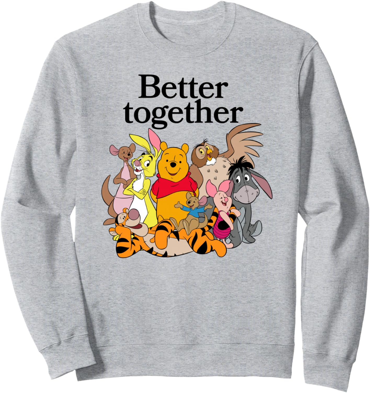 Disney Winnie the Pooh Better Together Friends Group Shot Sweatshirt