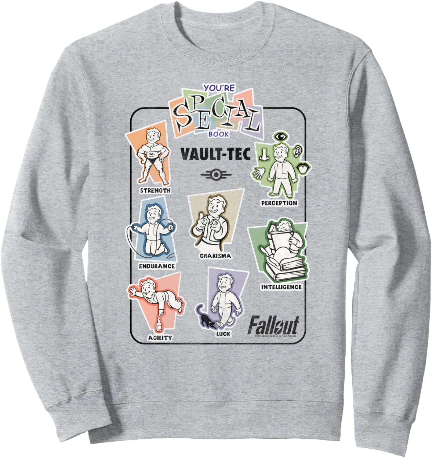 Fallout Video Game Vault-Tec You're Special Book Vintage Sweatshirt