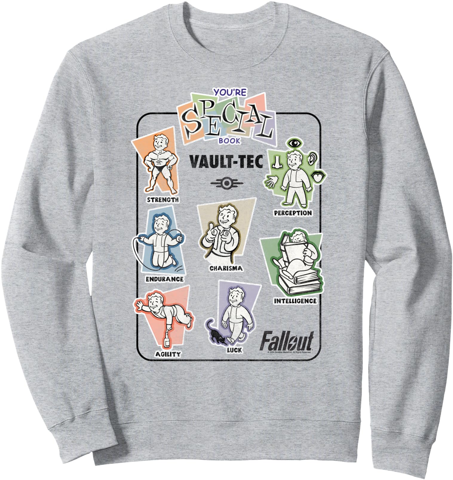 Fallout Video Game Vault-Tec You're Special Book Vintage Sweatshirt