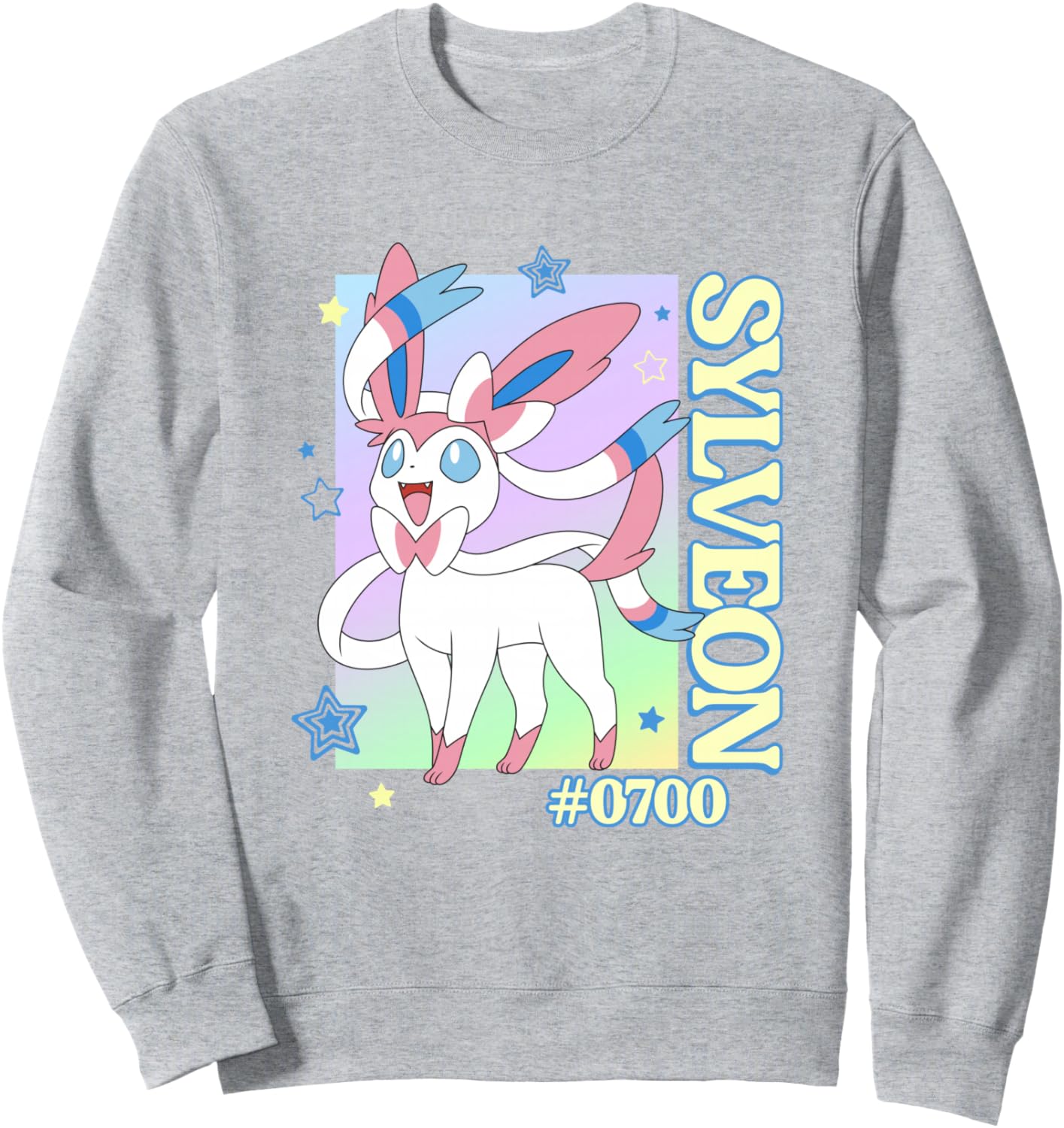Pokémon Sylveon #0700 Happy Colorful Portrait Sweatshirt