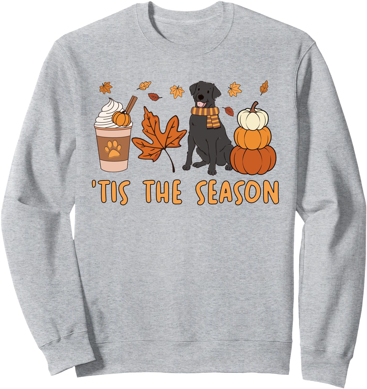 Tis The Season Labrador Retriever Fall Autumn Pumpkin Coffee Sweatshirt