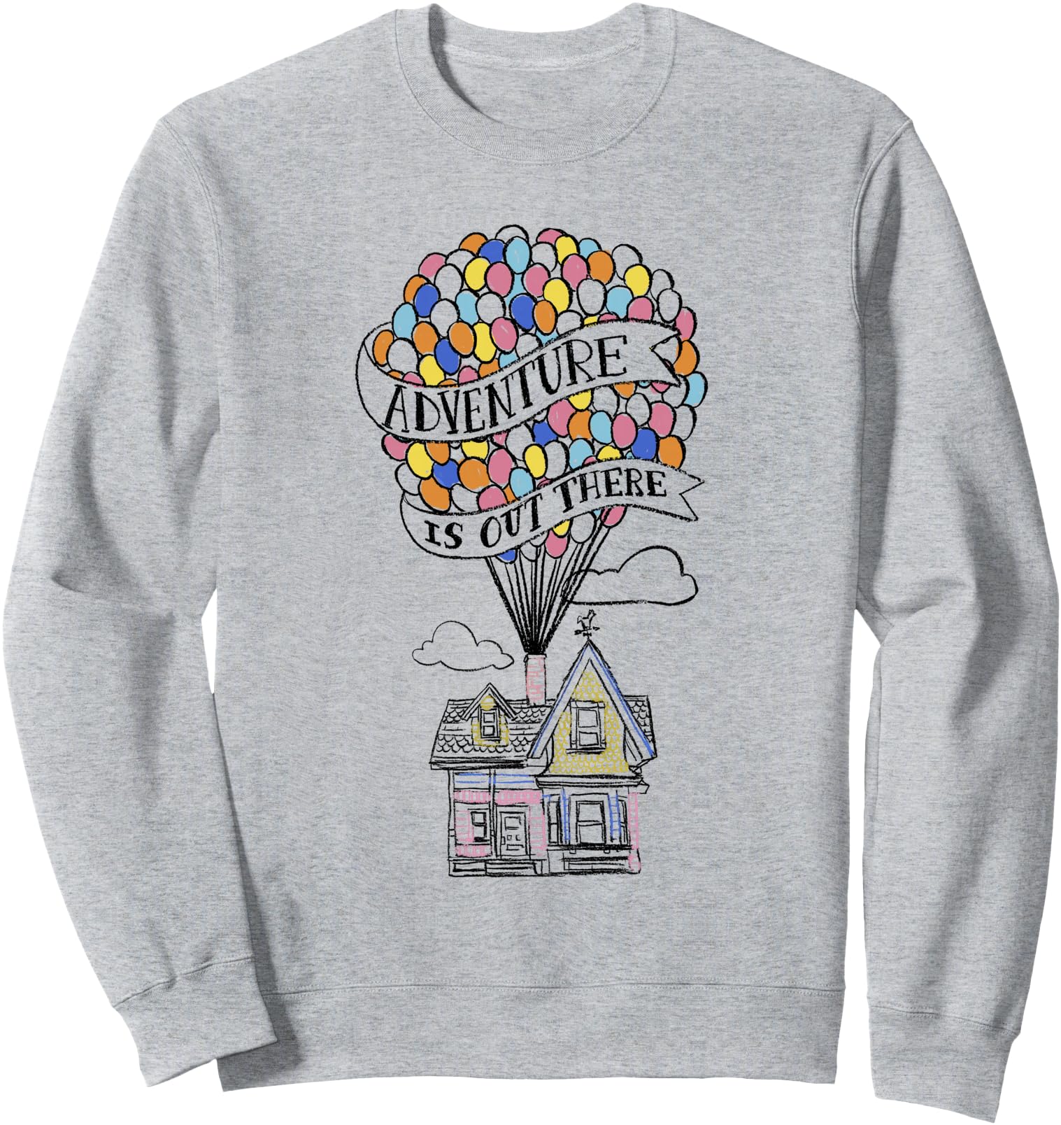 Disney Pixar Up Adventure Is Out There Flying House Outline Sweatshirt