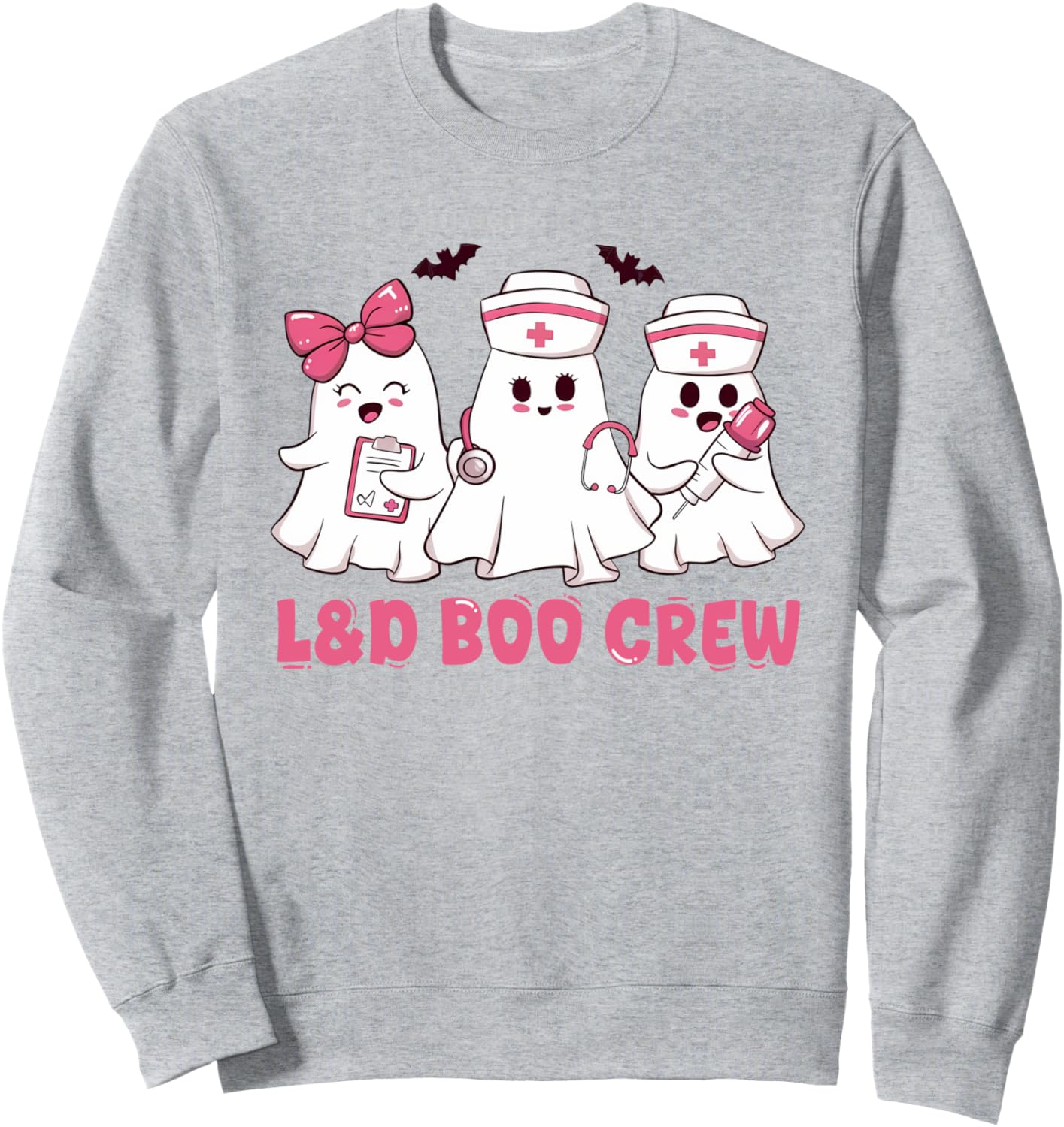 Halloween labor and delivery nurse shirt L&D Boo Crew Sweatshirt