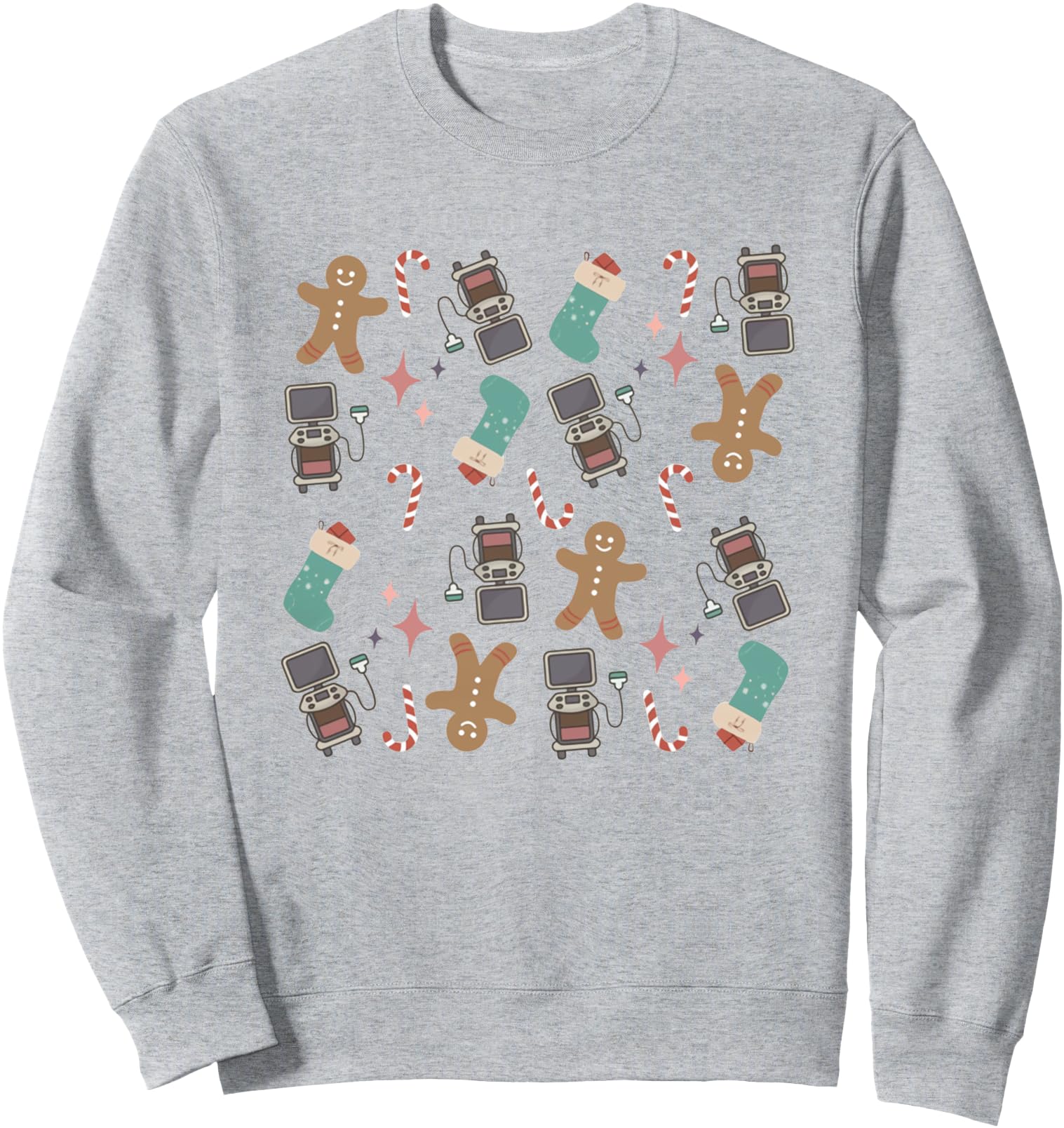 Women Sonographer Christmas Sonography Ultrasound Tech Sweatshirt
