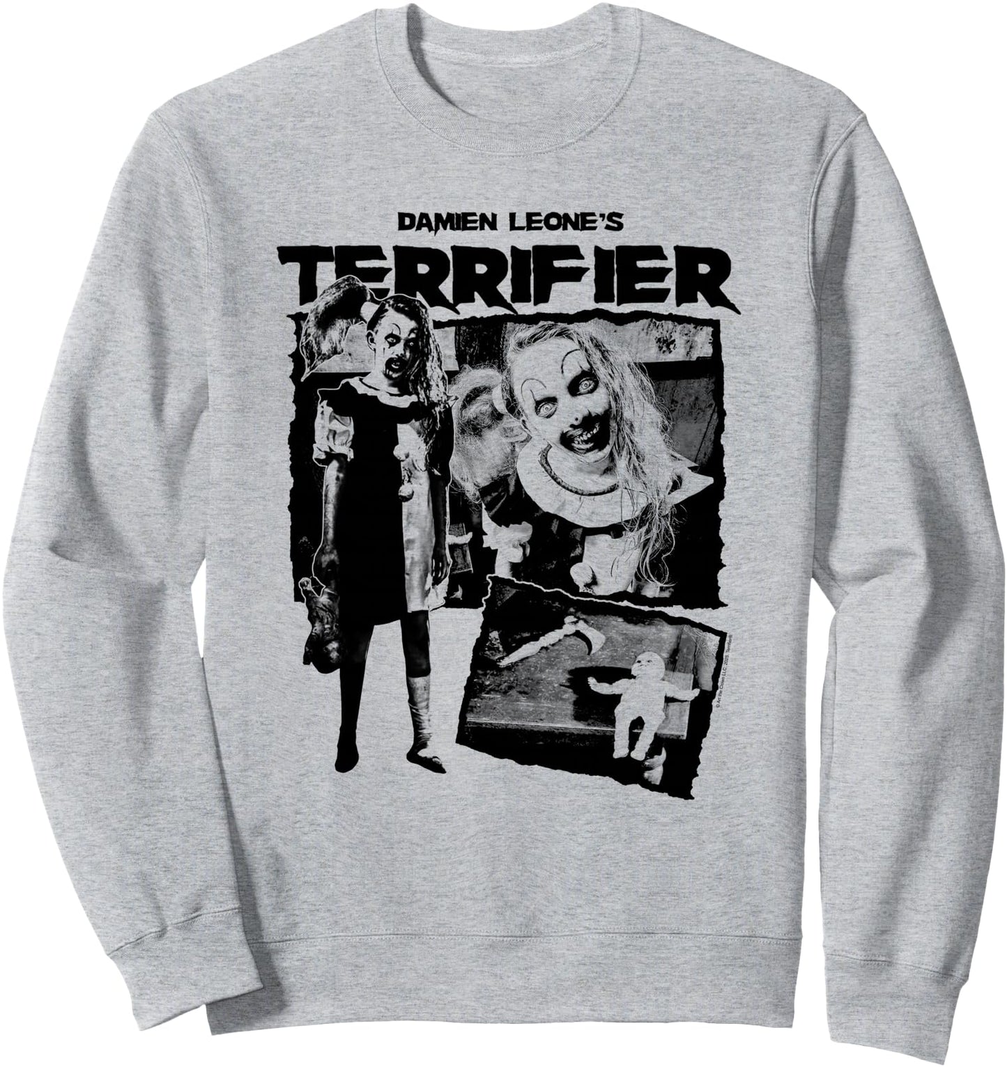 Terrifier Little Pale Girl Creepy Collage Horror Movie Sweatshirt