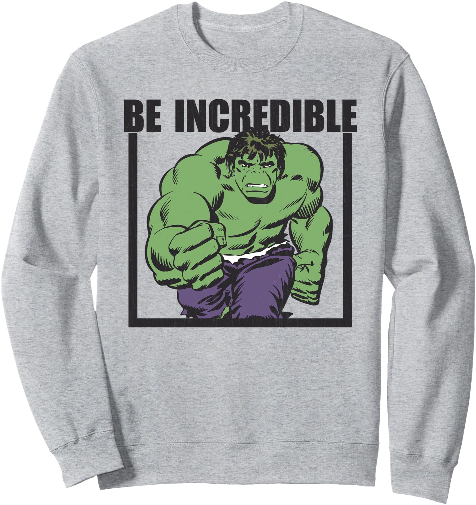 Marvel Hulk Be Incredible Classic Boxed Graphic Sweatshirt Sweatshirt