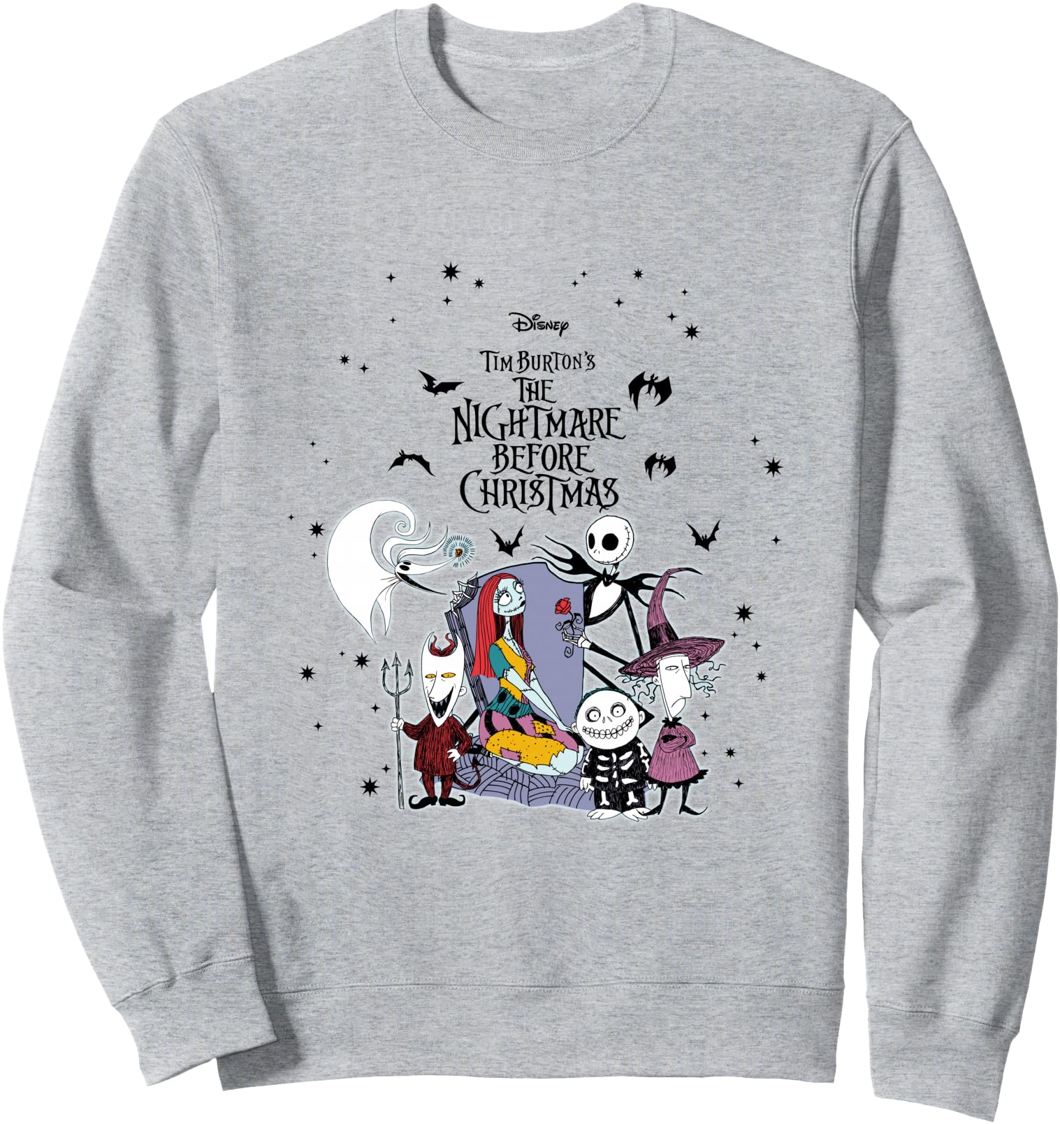 Disney The Nightmare Before Christmas Jack And Sally Cast Sweatshirt