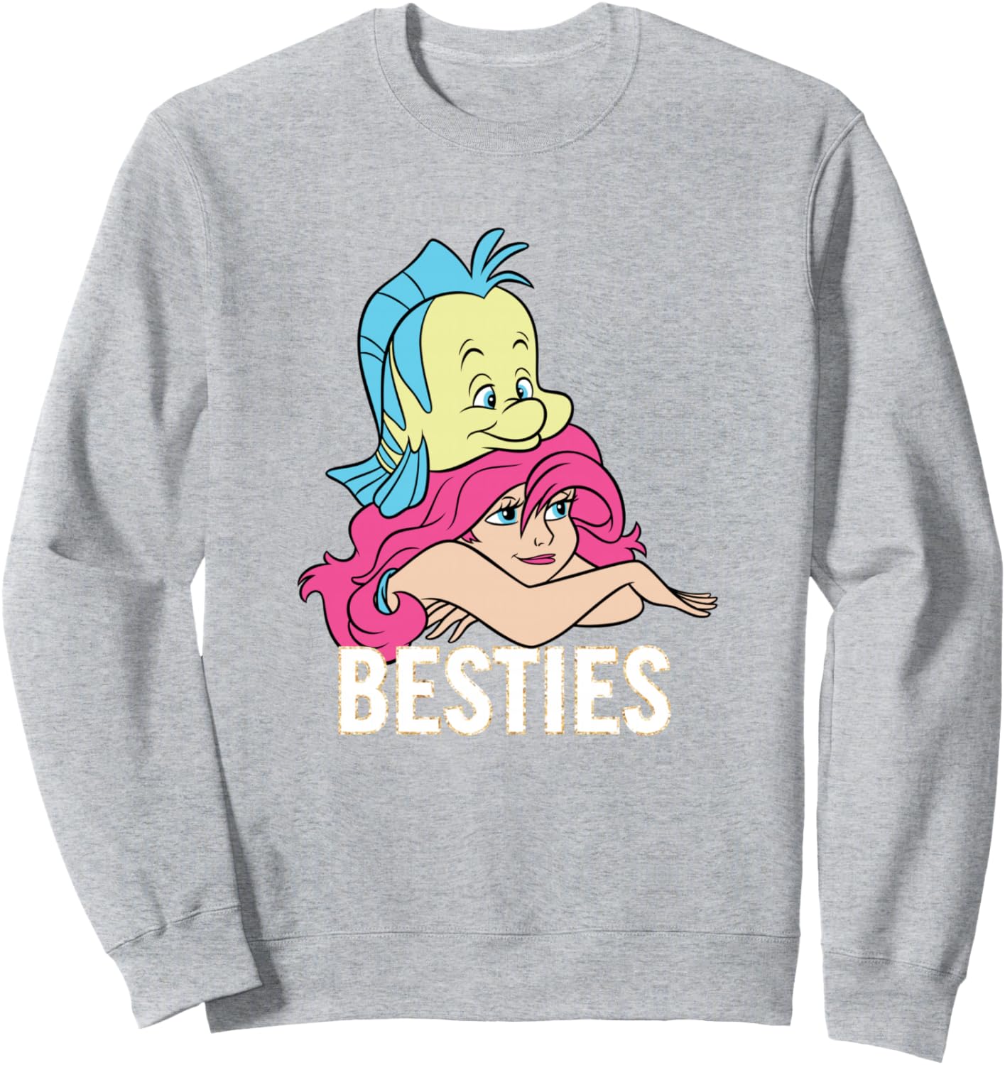 Disney The Little Mermaid Ariel And Flounder Besties Retro Sweatshirt