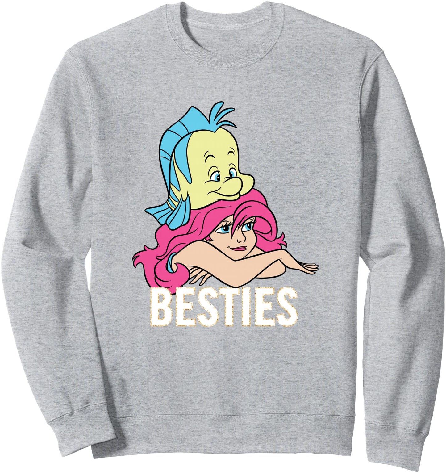 Disney The Little Mermaid Ariel And Flounder Besties Retro Sweatshirt