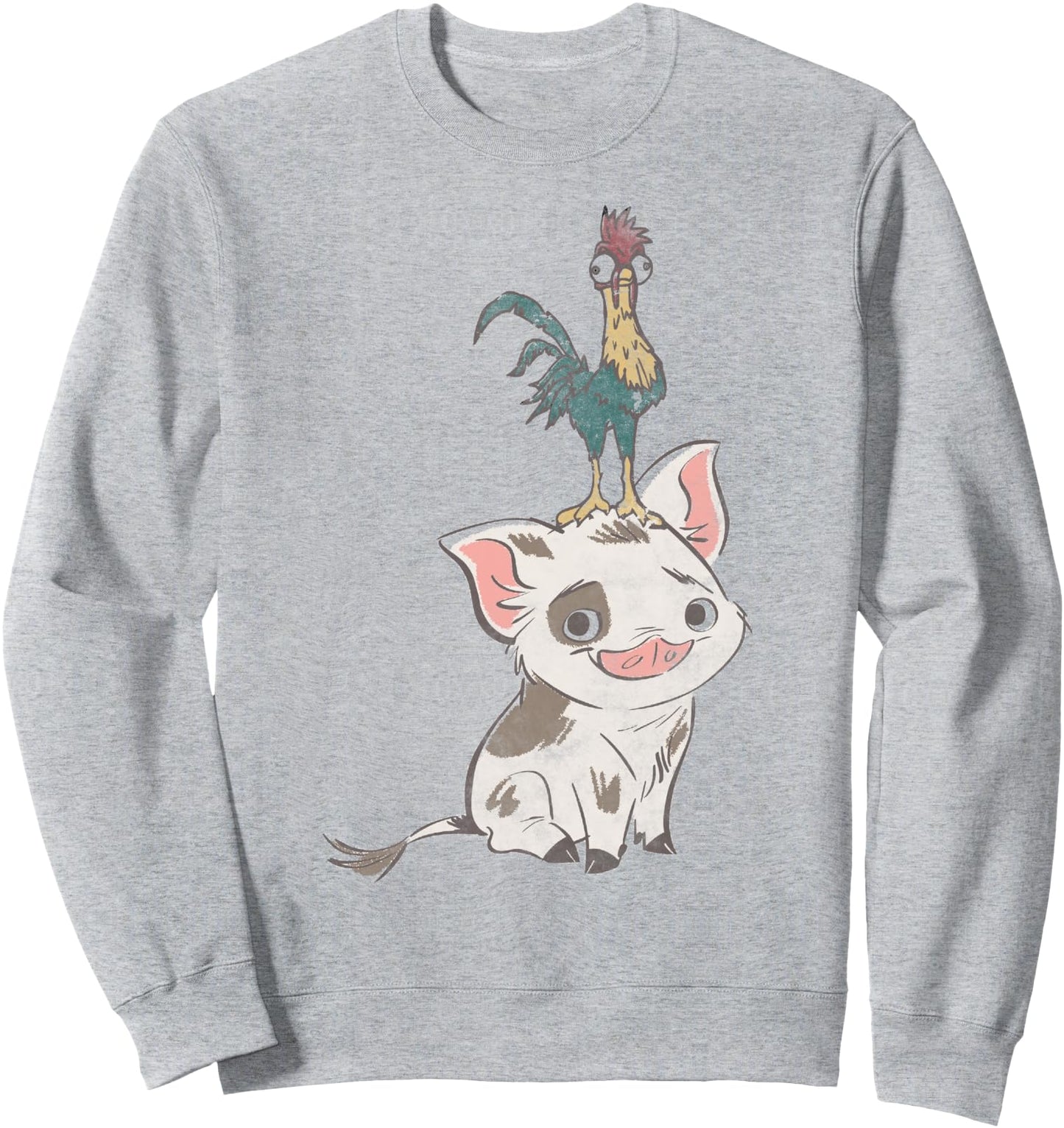 Disney Moana Pua And Hei Hei Simple Portrait Sweatshirt