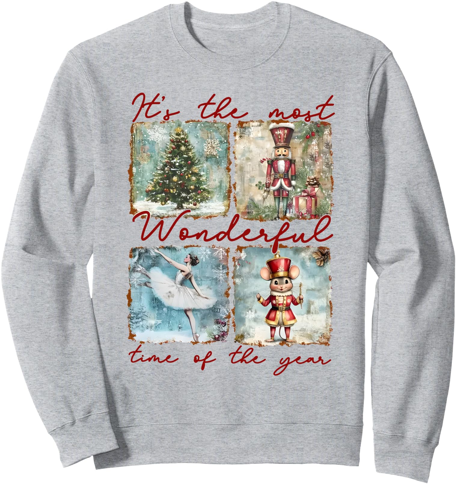 Retro Nutcracker Christmas Vintage Nutcracker Ballet Holiday Sweatshirt