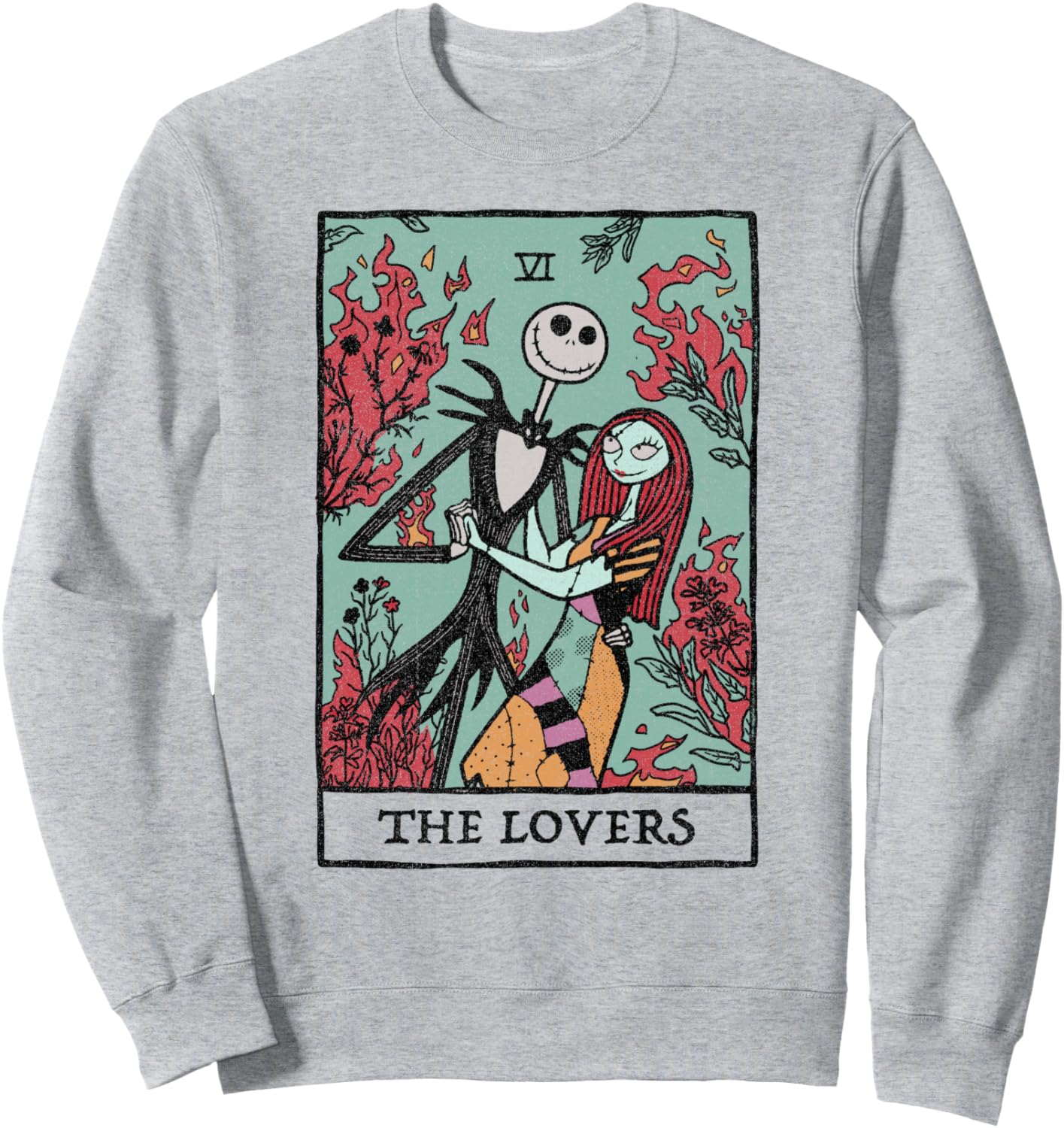 Disney The Nightmare Before Christmas The Lovers Tarot Card Sweatshirt
