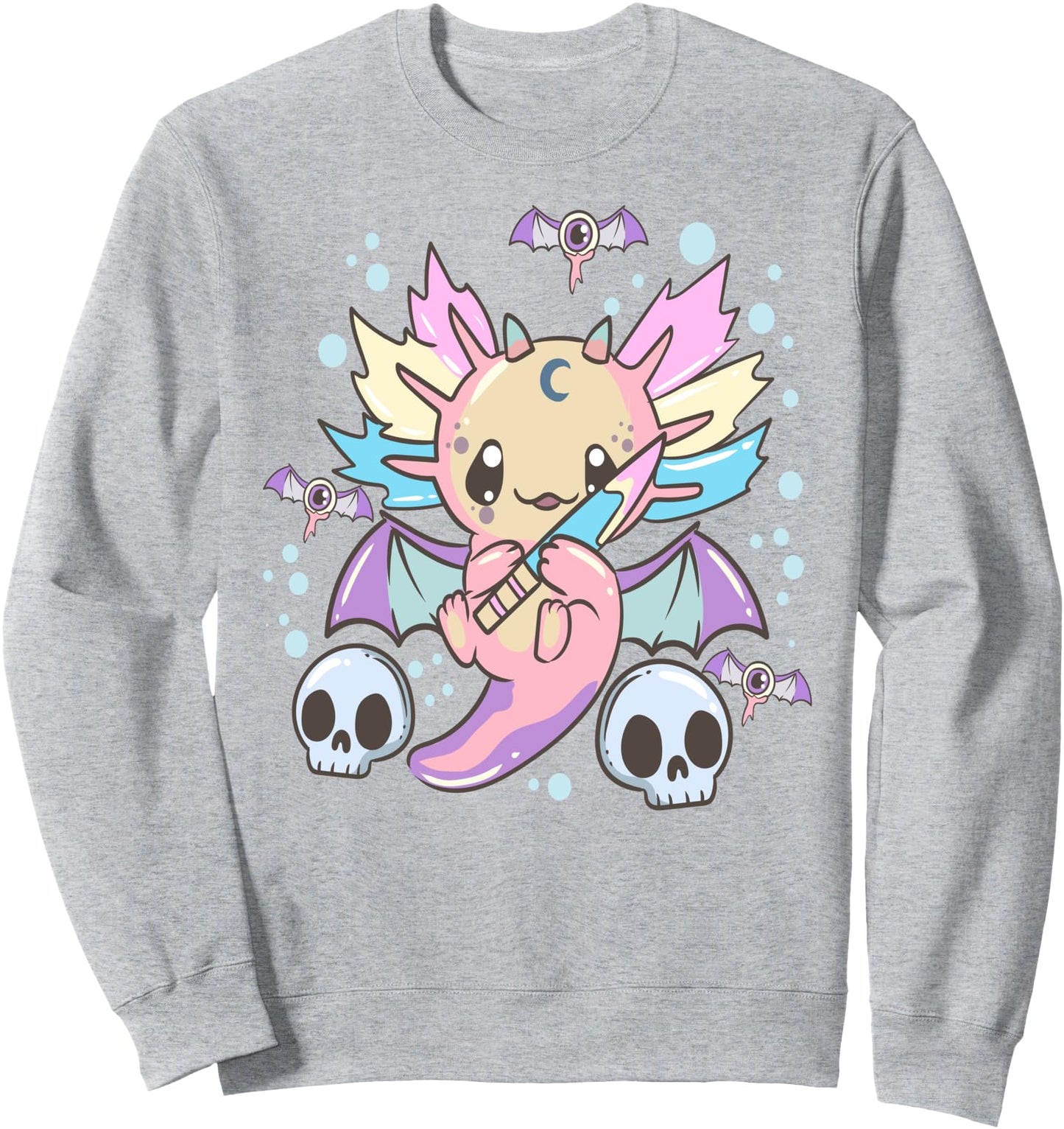 Axolotl Axolotls - Cute Pastel Goth Kawaii Anime Japanese Sweatshirt