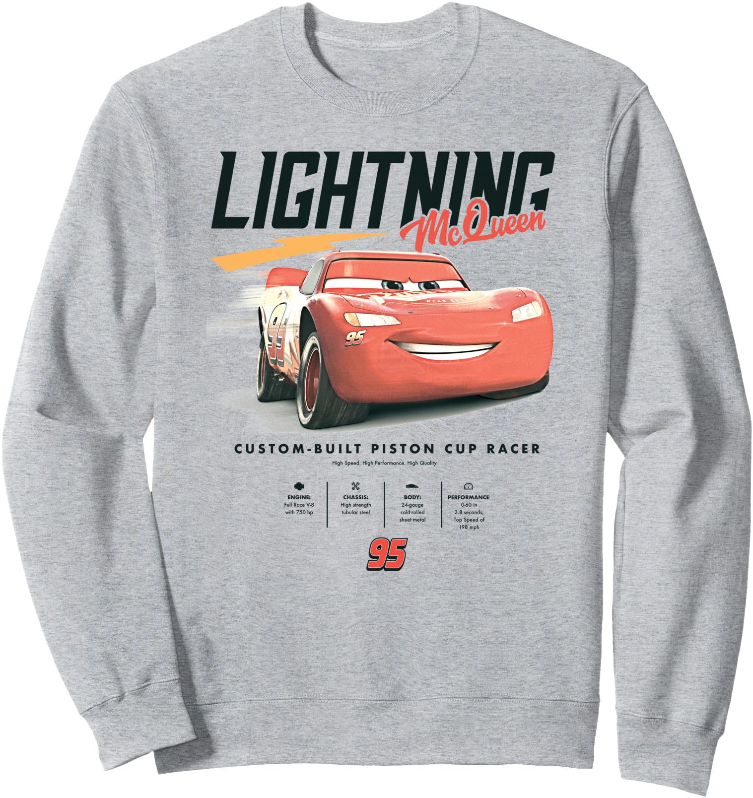 Disney Pixar Cars 2 Custom-Built Piston Cup Racer Distressed Sweatshirt