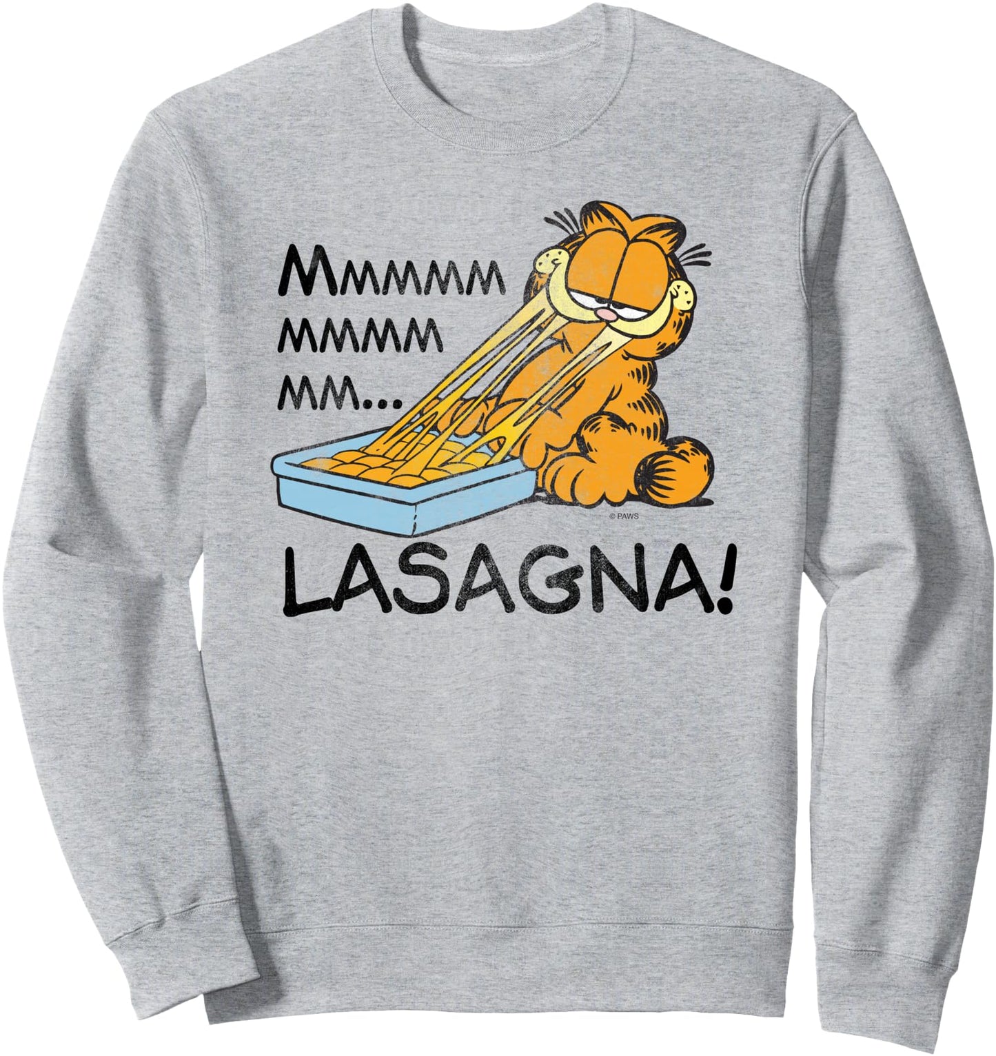 Garfield Mmm Lasagna Cartoon Cat Sweatshirt