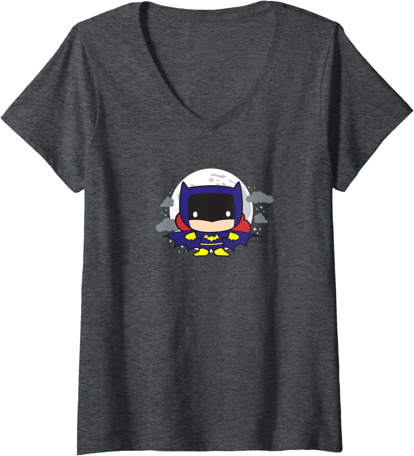 Womens Batgirl Chibi V-Neck