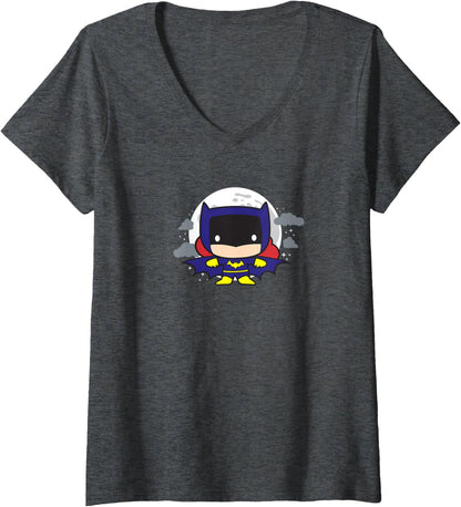 Womens Batgirl Chibi V-Neck