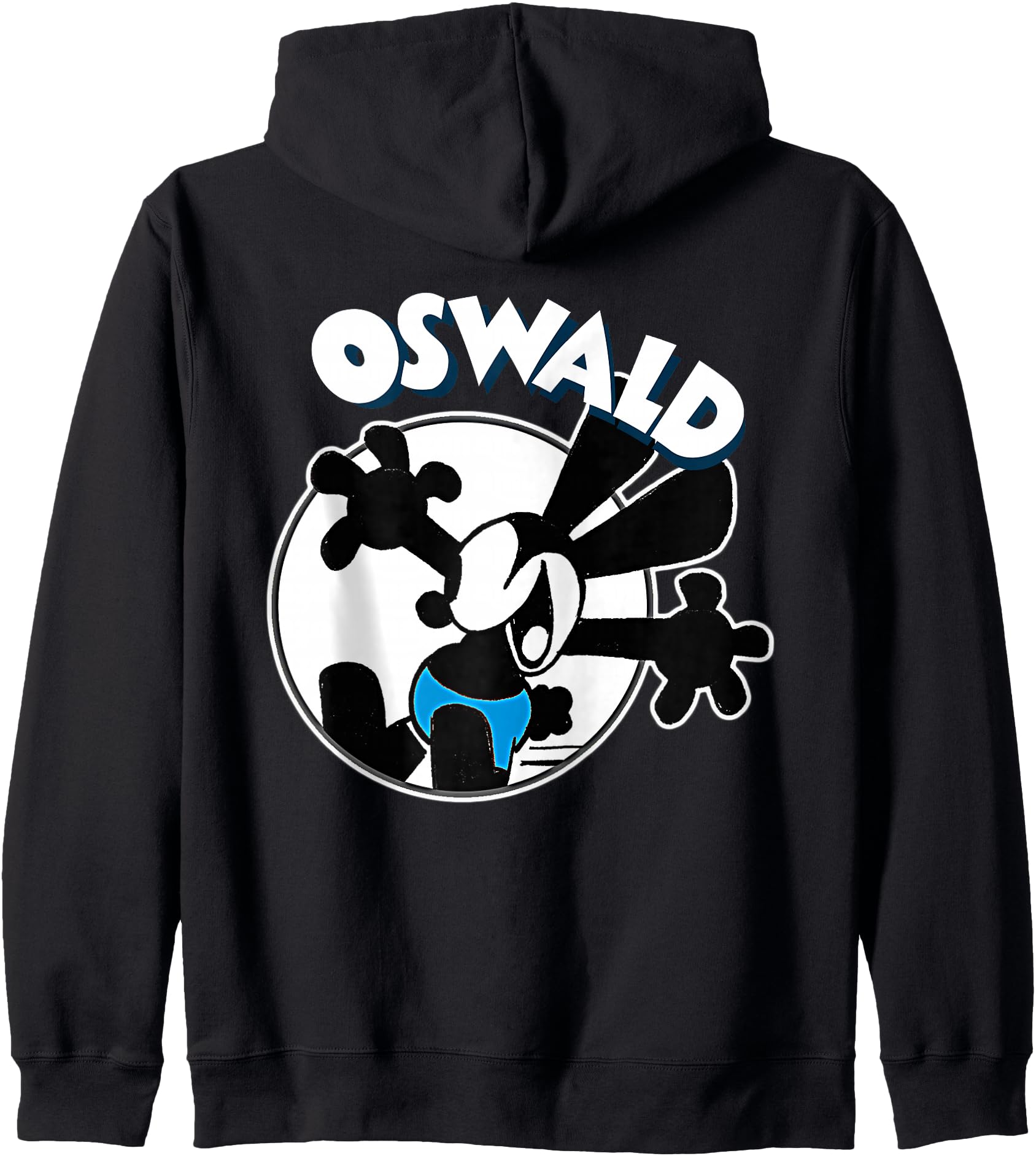 Oswald Rabbit Vintage Cartoon Zip Hoodie