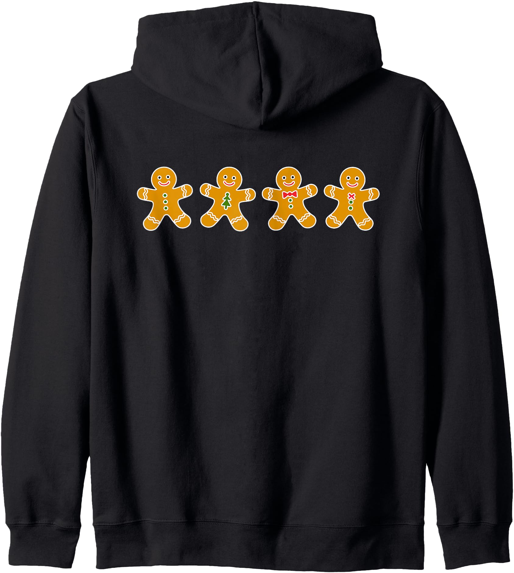 Funny Gingerbread Cookies Cute Christmas Gingerbread Man Zip Hoodie