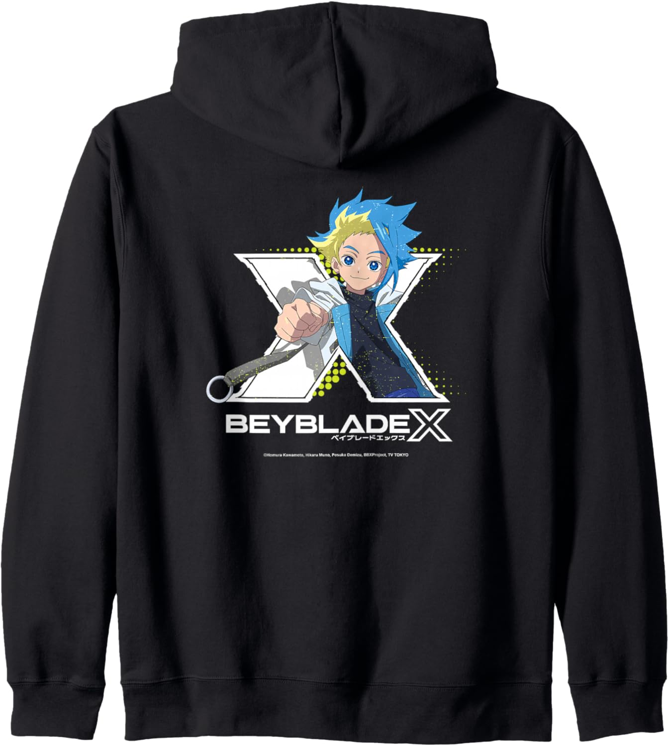 Beyblade X Jaxon Cross Logo Zip Hoodie