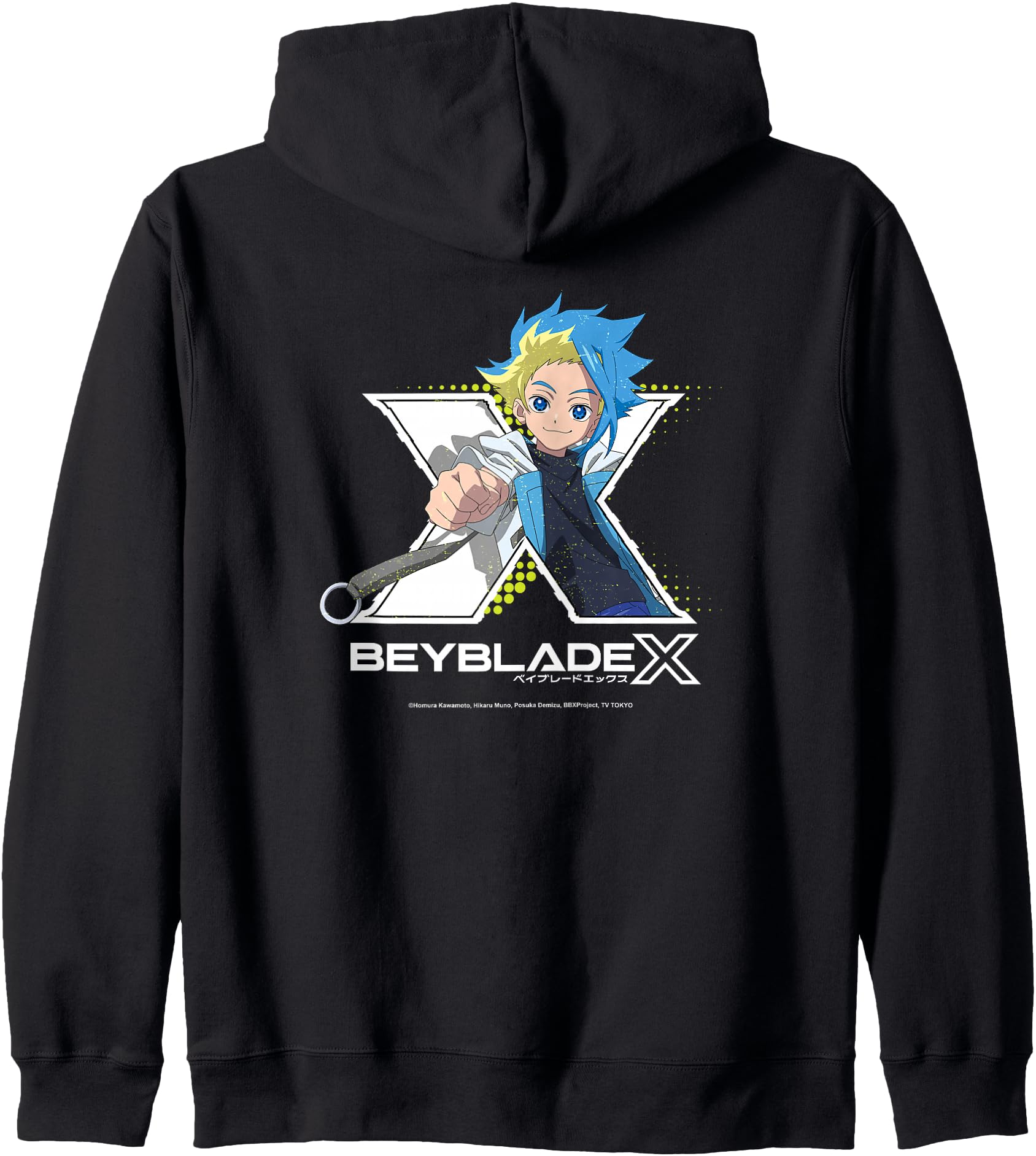 Beyblade X Jaxon Cross Logo Zip Hoodie